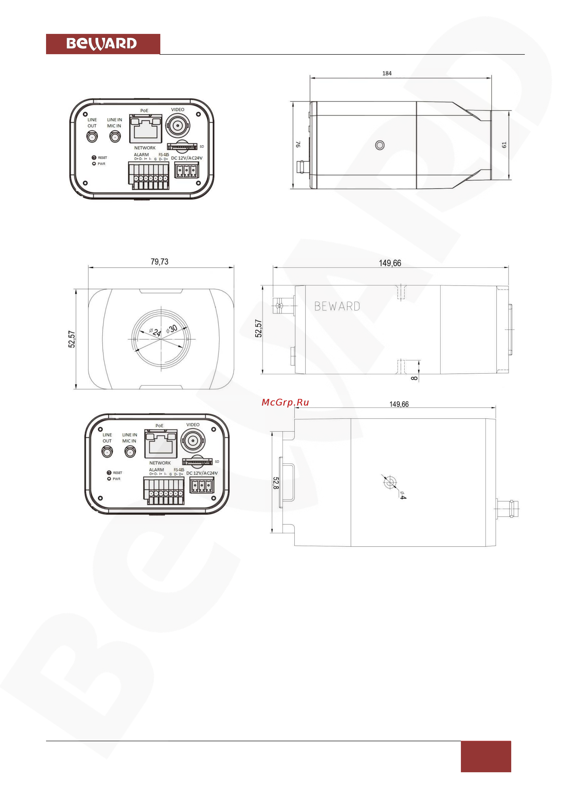 BEWARD BD3170 [11/110] Глава 3 внешний вид
