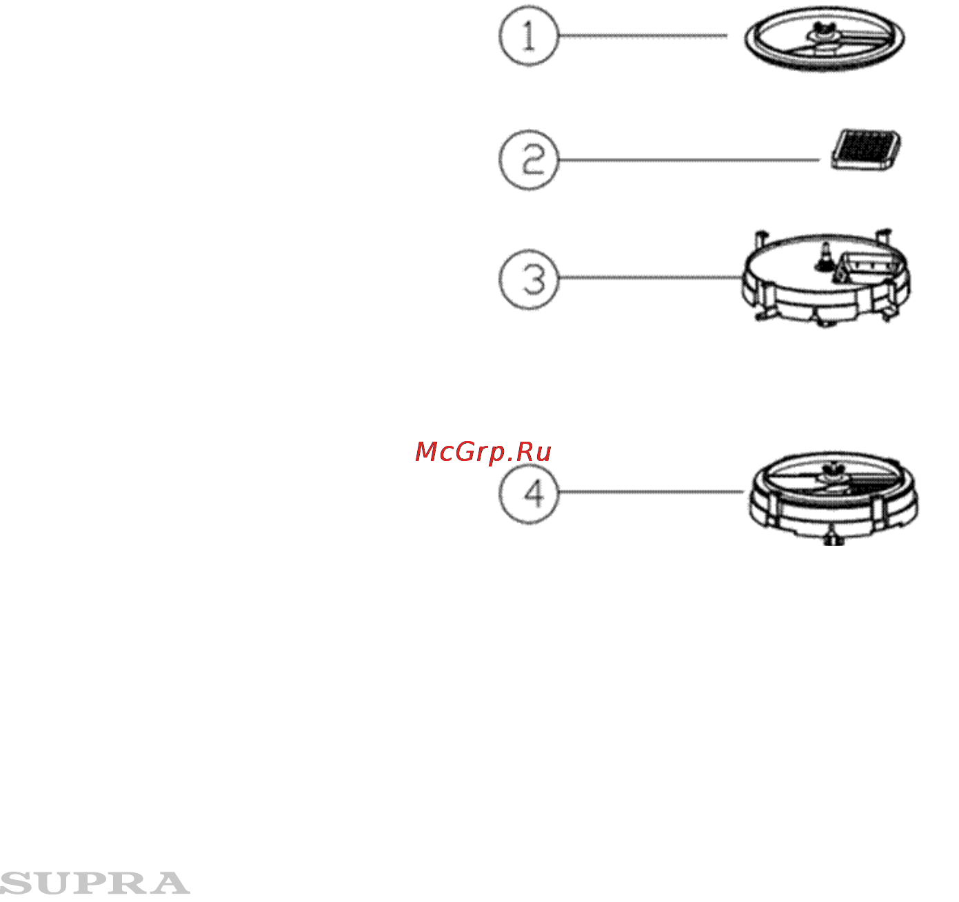 Supra fps-7725 [7/13] Использование насадки для нарезки кубиками сборка насадки для нарезки кубиками
