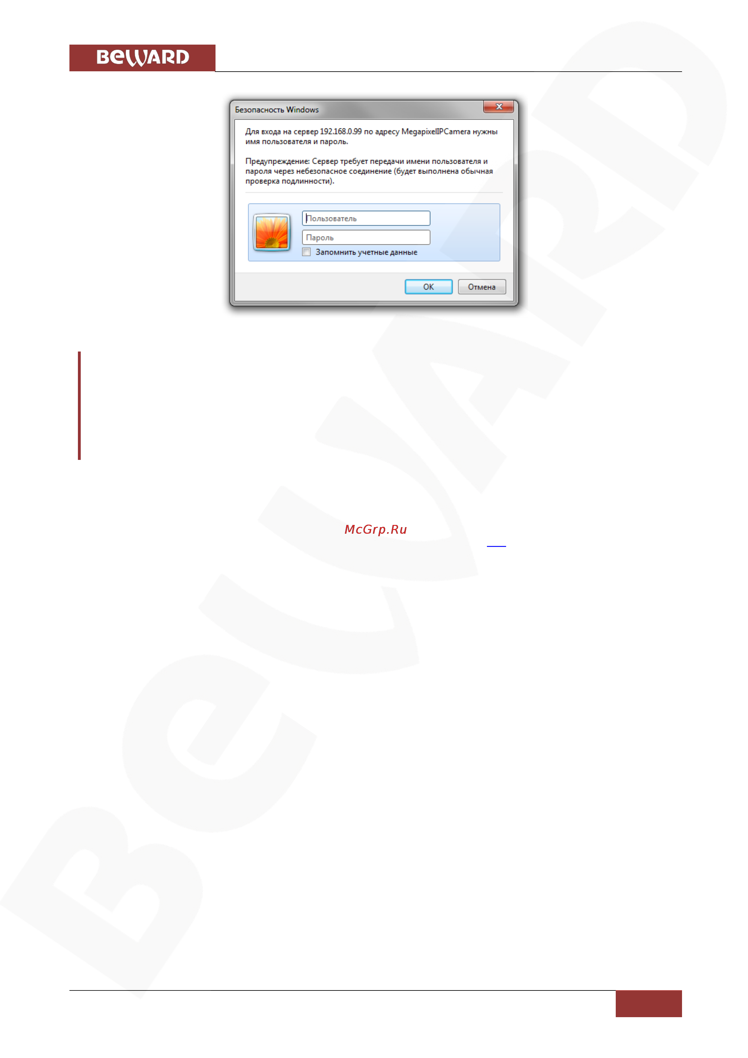 BEWARD BD4640DS [12/152] Глава 2 доступ к веб интерфейсу камеры при помощи браузера