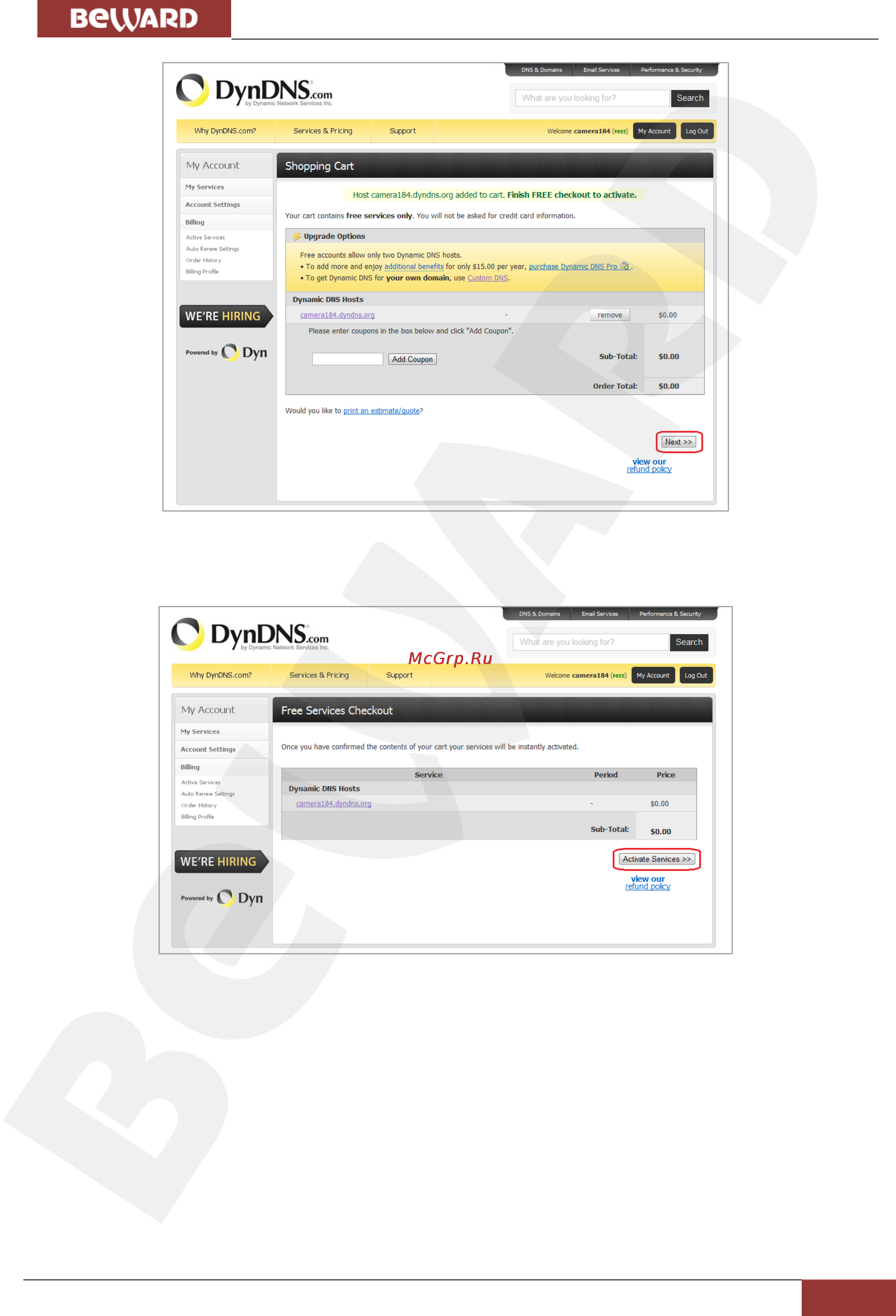 BEWARD N100 [58/84] Глава 6 подключение ip камеры к сети интернет