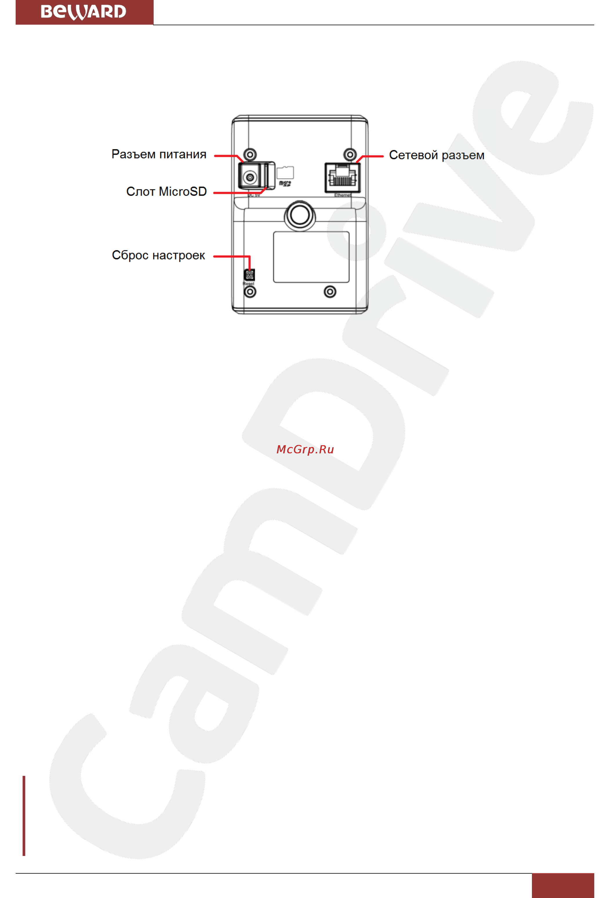 BEWARD CD100 [5/29] Внешний вид ip камеры