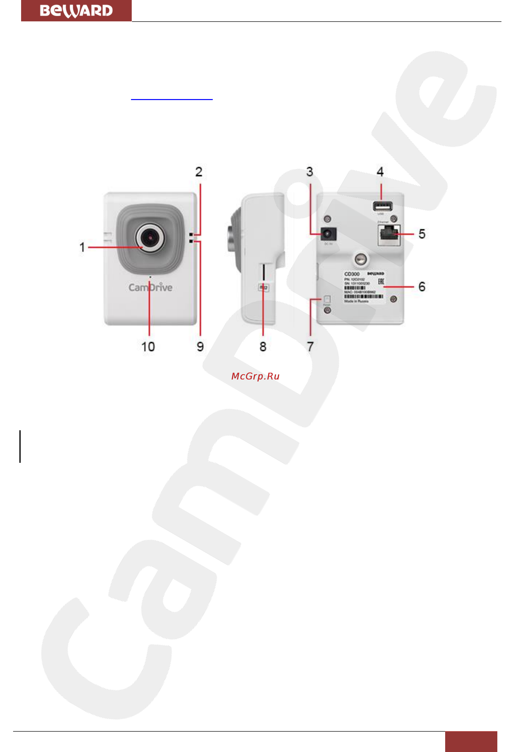 BEWARD CD300-4G [6/36] Глава 2 общие сведения