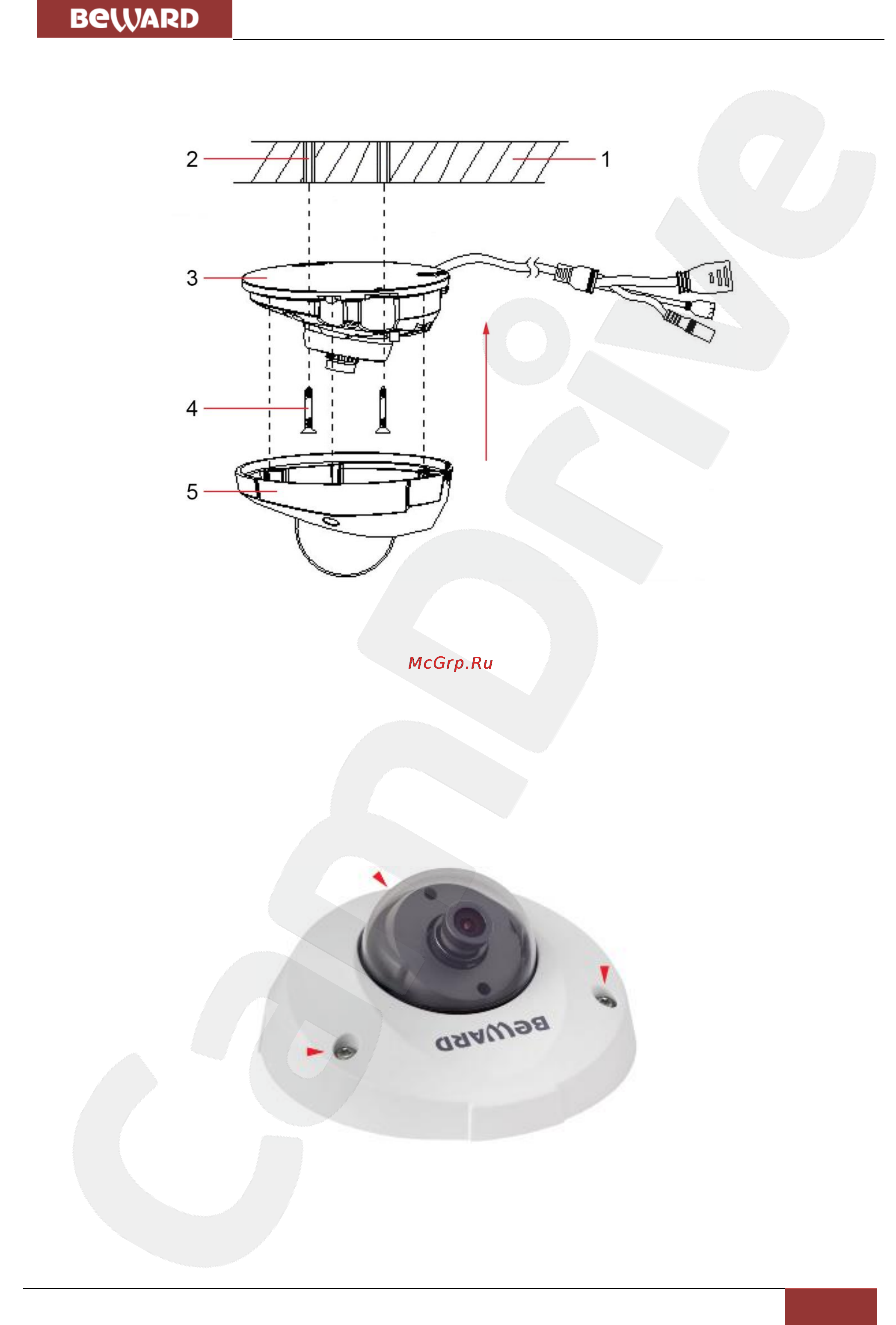 BEWARD CD400 [13/40] Монтаж ip камеры