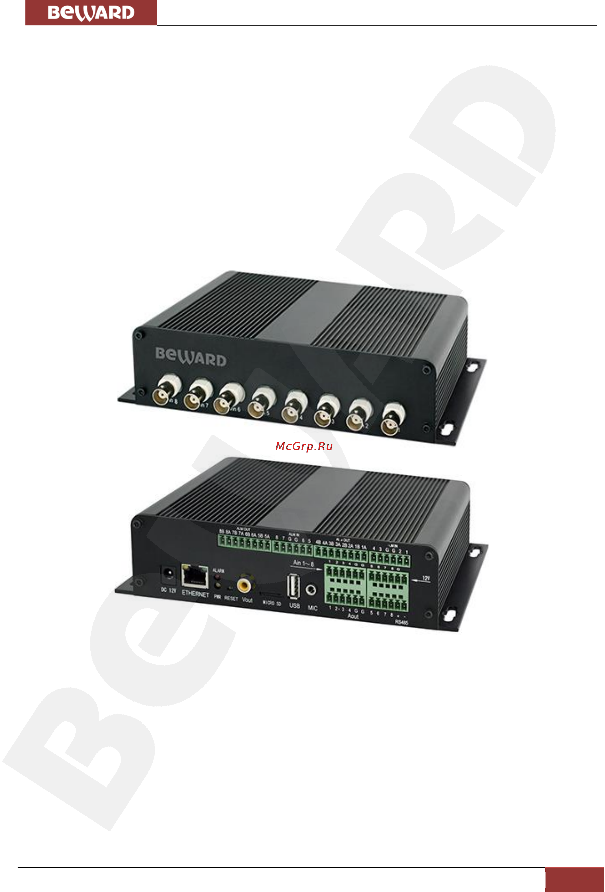 BEWARD B1018 [5/82] Общие сведения об ip видеосервере beward b1018