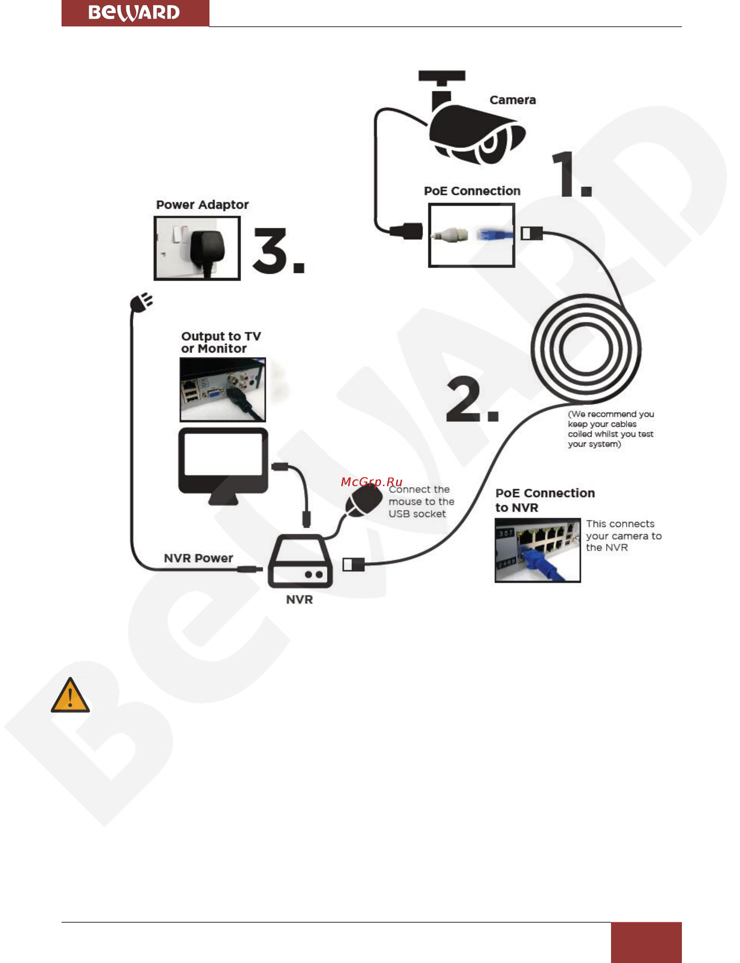 BEWARD BK0104S-P4 [15/68] Подключение по poe