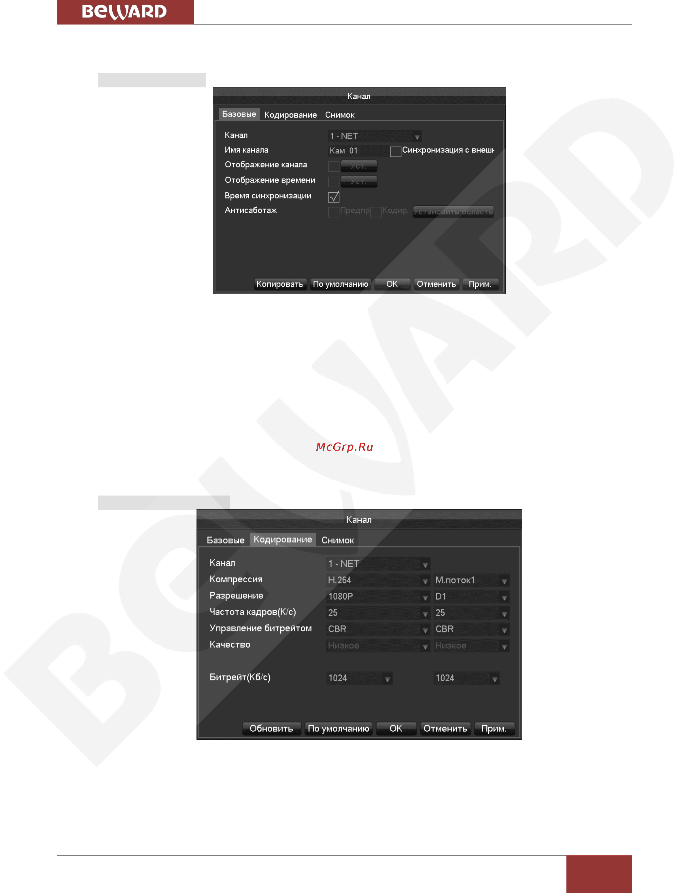 BEWARD BK0104S [43/68] Канал