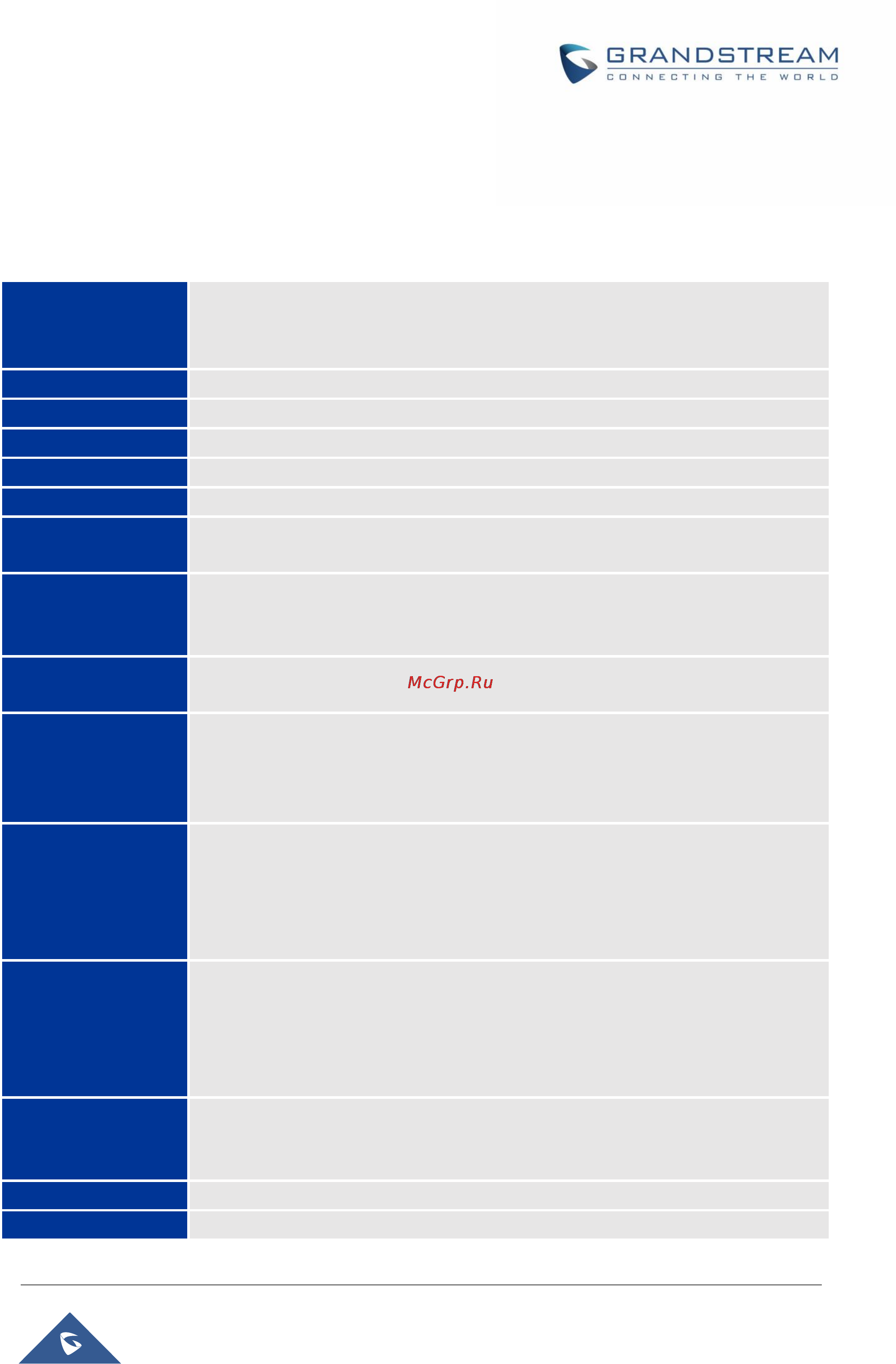 BEWARD GXV3240 [21/150] Gxv3240 technical specifications