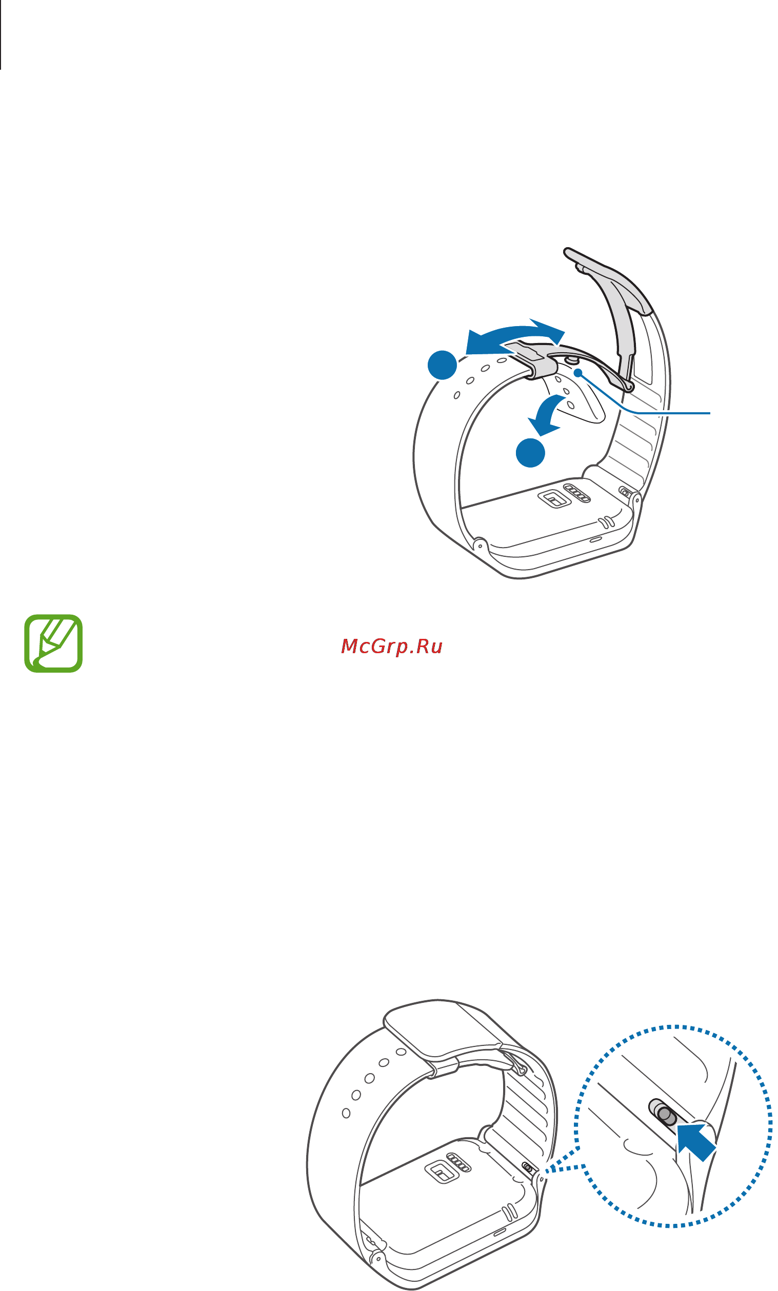 Samsung SM-R381 Gear2 Neo [14/75] Замена ремешка
