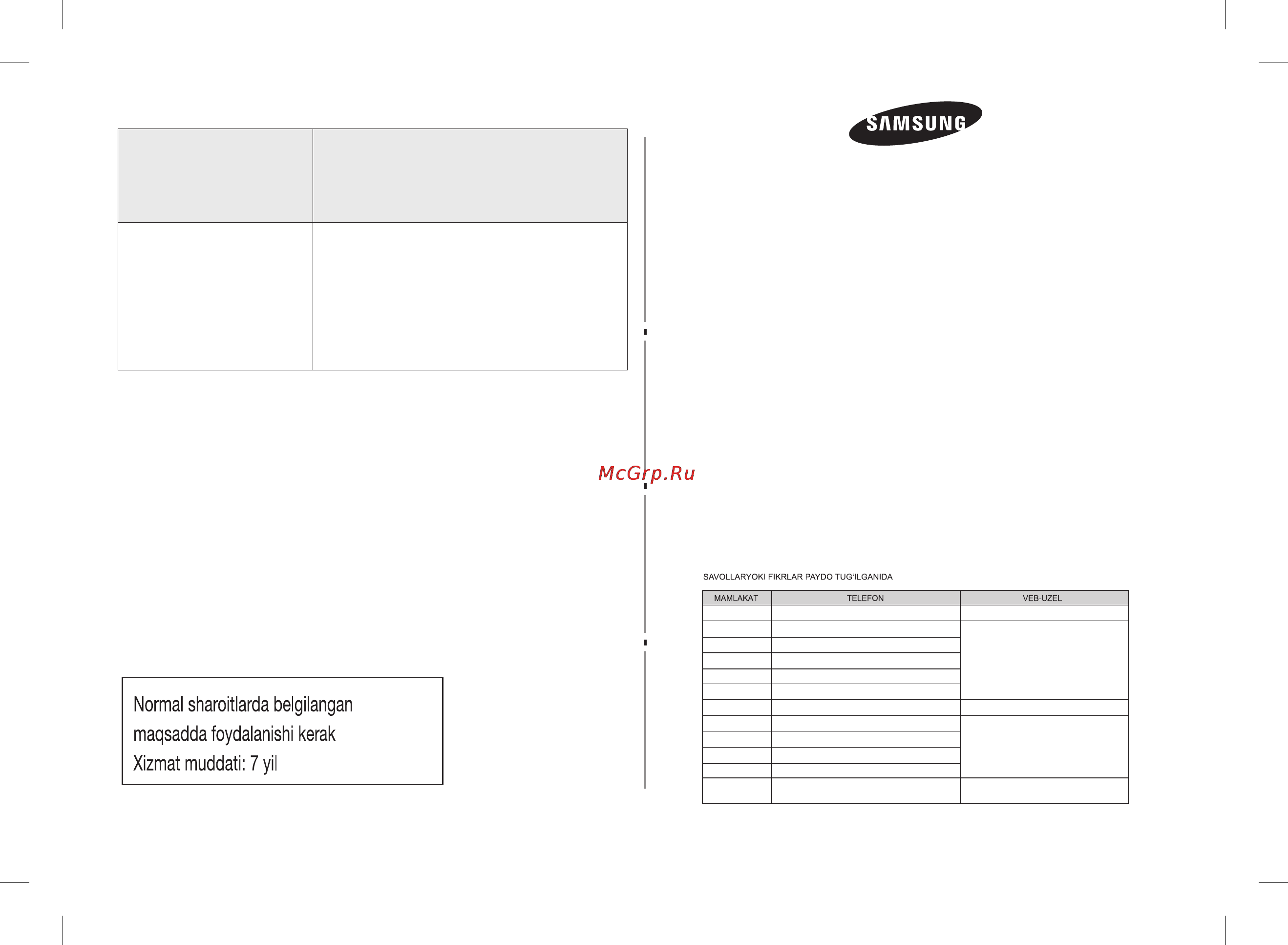 Samsung ge 83 krw-2 [160/160] De68 04283a 00