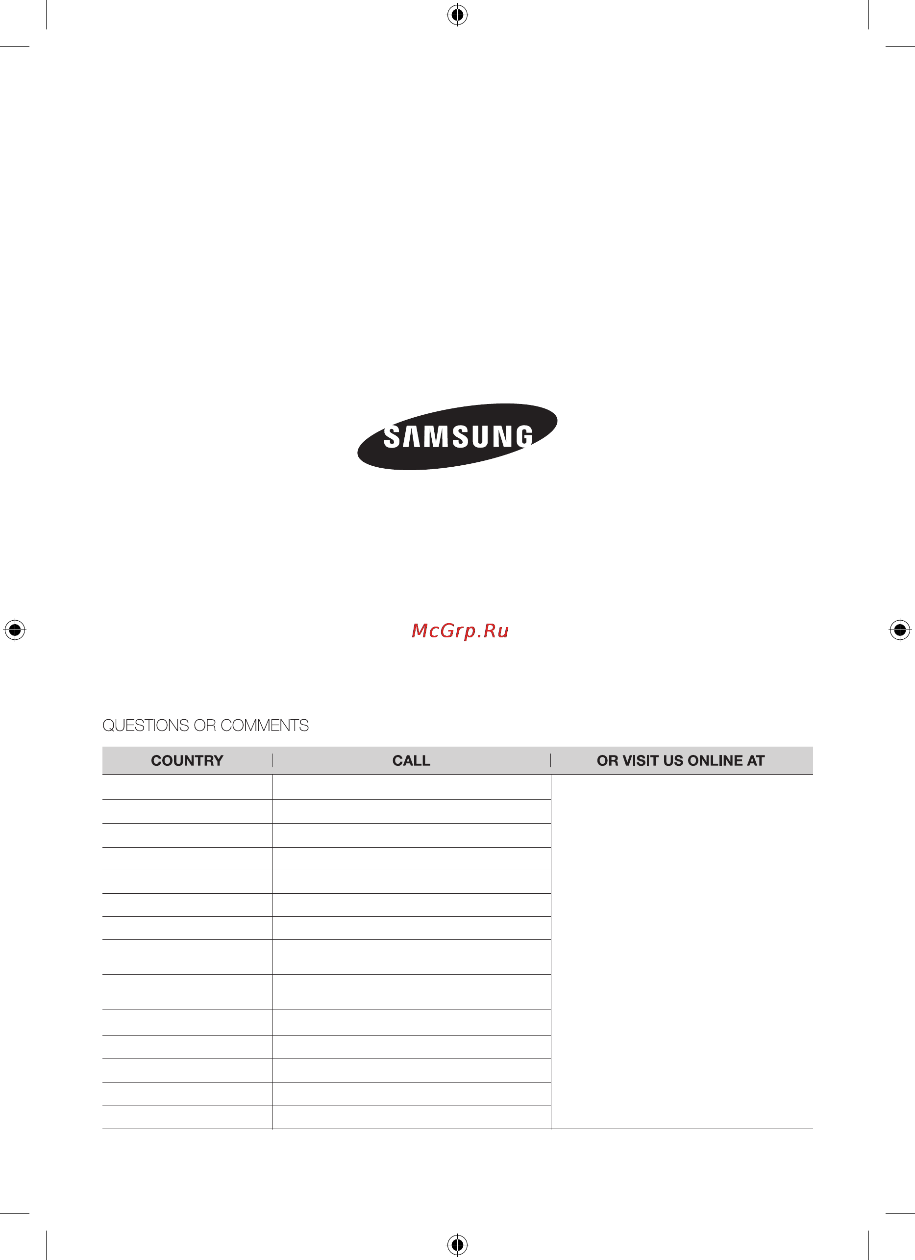 Samsung ctn464kc01 [180/180] Code no dg68 00330a 02