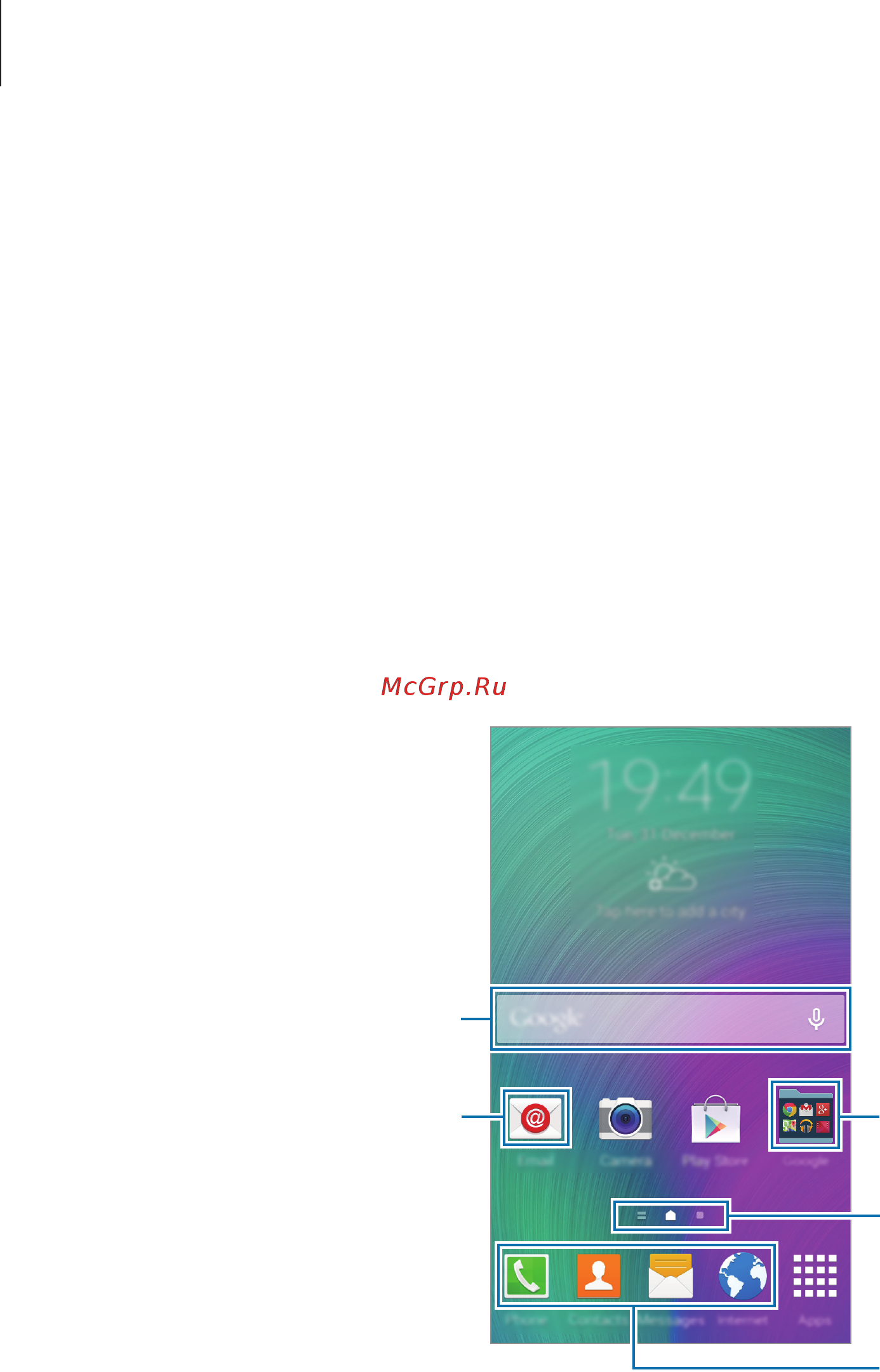 Samsung sm-e500 galaxy e5 white [22/126] Интерфейс главного экрана