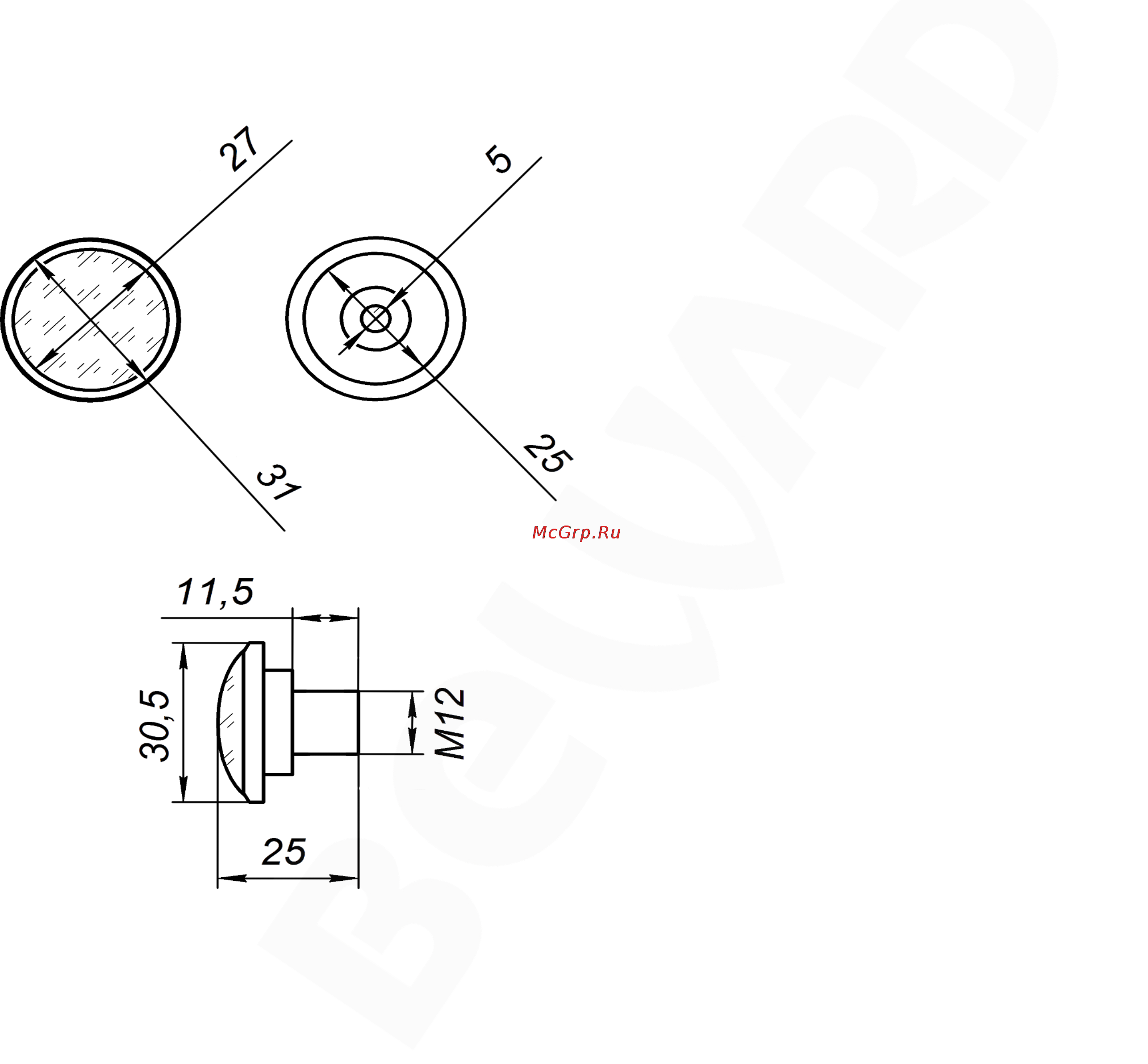 BEWARD B0220F23 [2/2] Габаритный чертеж