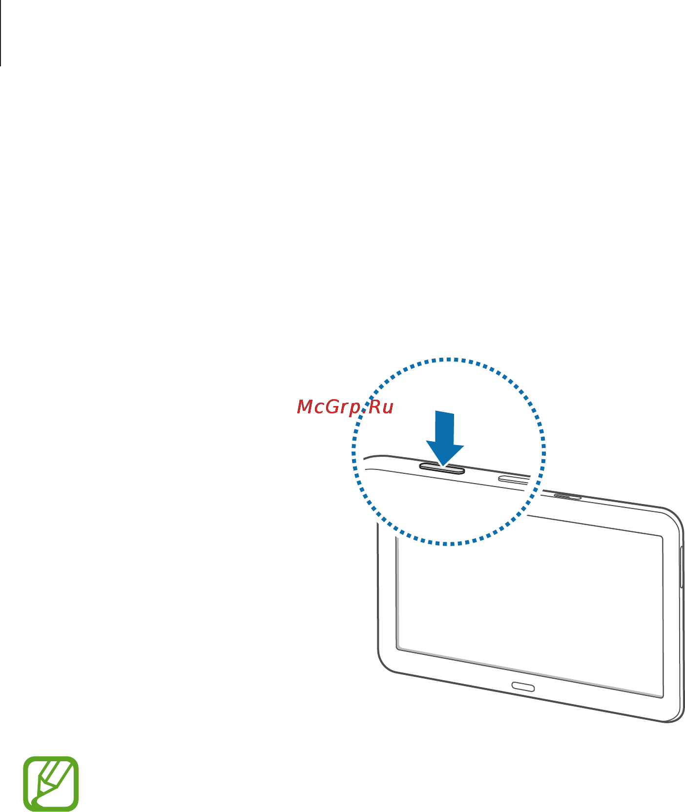 Samsung galaxy tab 4 10.1 lte sm-t535 16gb white [16/120] Turning the device on and off