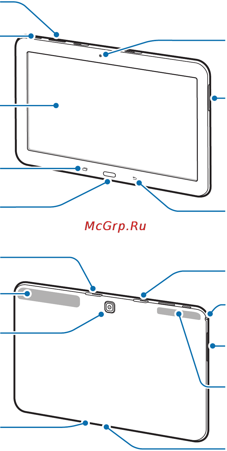 Samsung galaxy tab 4 10.1 lte sm-t535 16gb white [7/120] Device layout