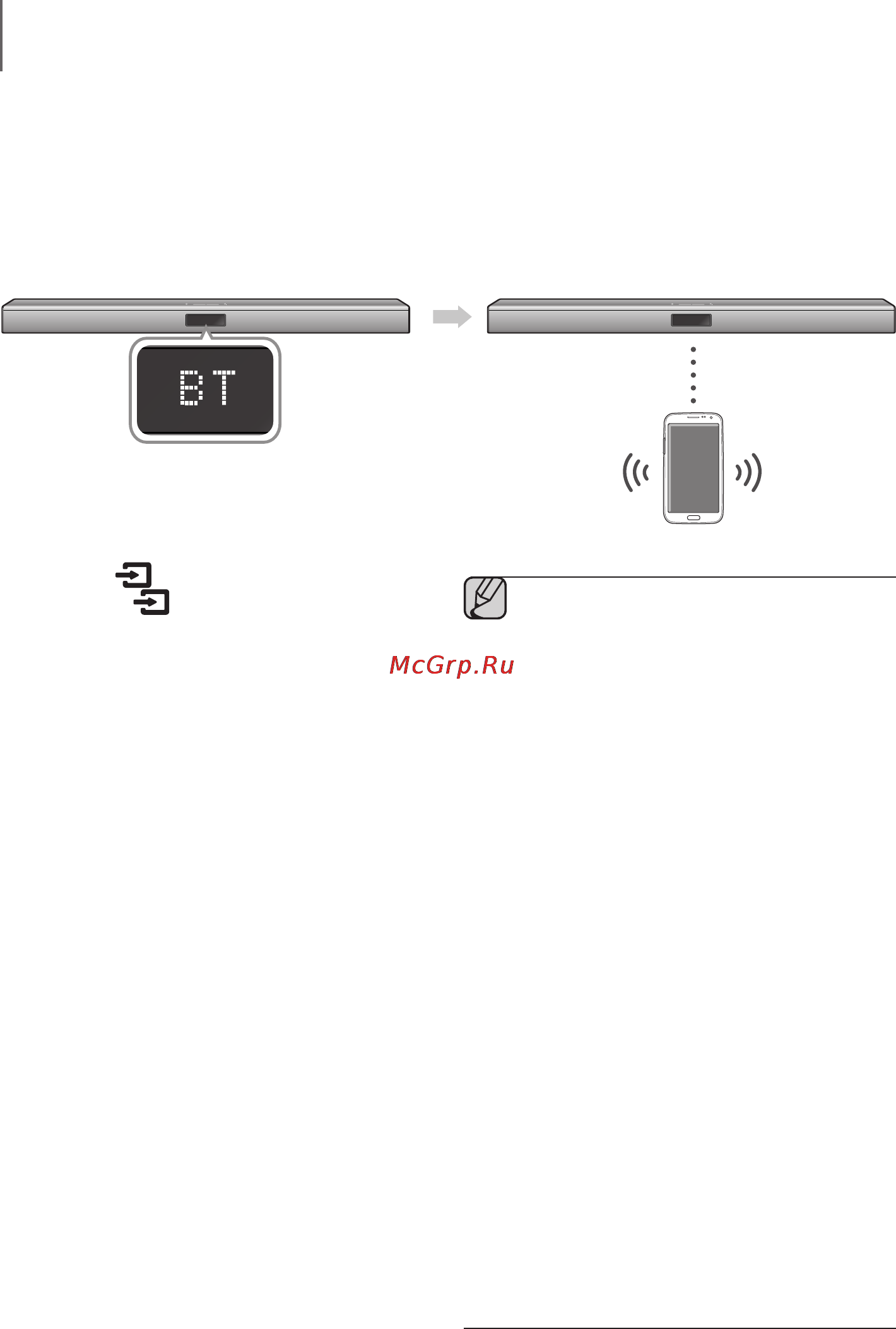Samsung hw-j450 [18/27] To connect the soundbar to a bluetooth device