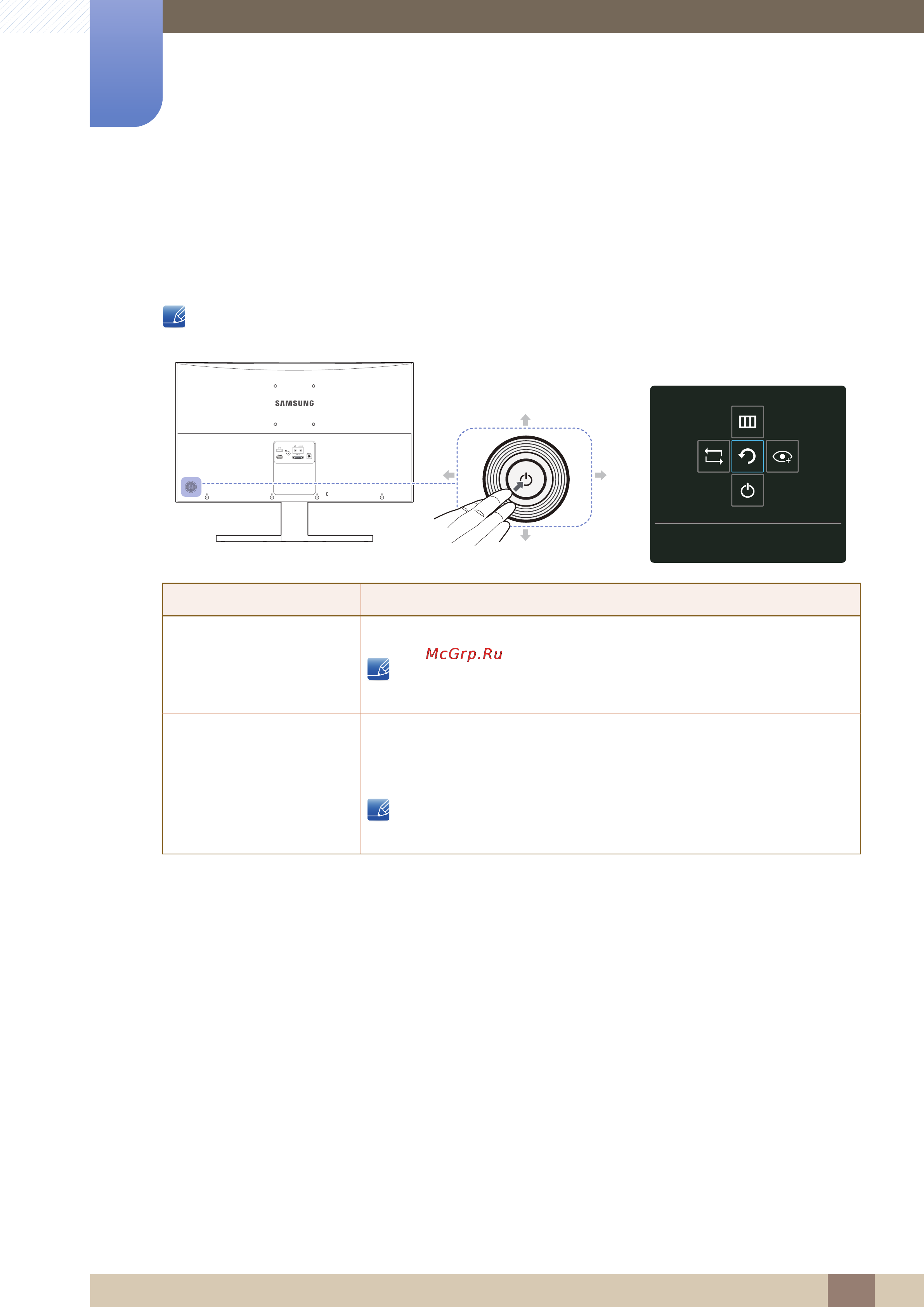 Samsung s27e591c [19/101] Control panel