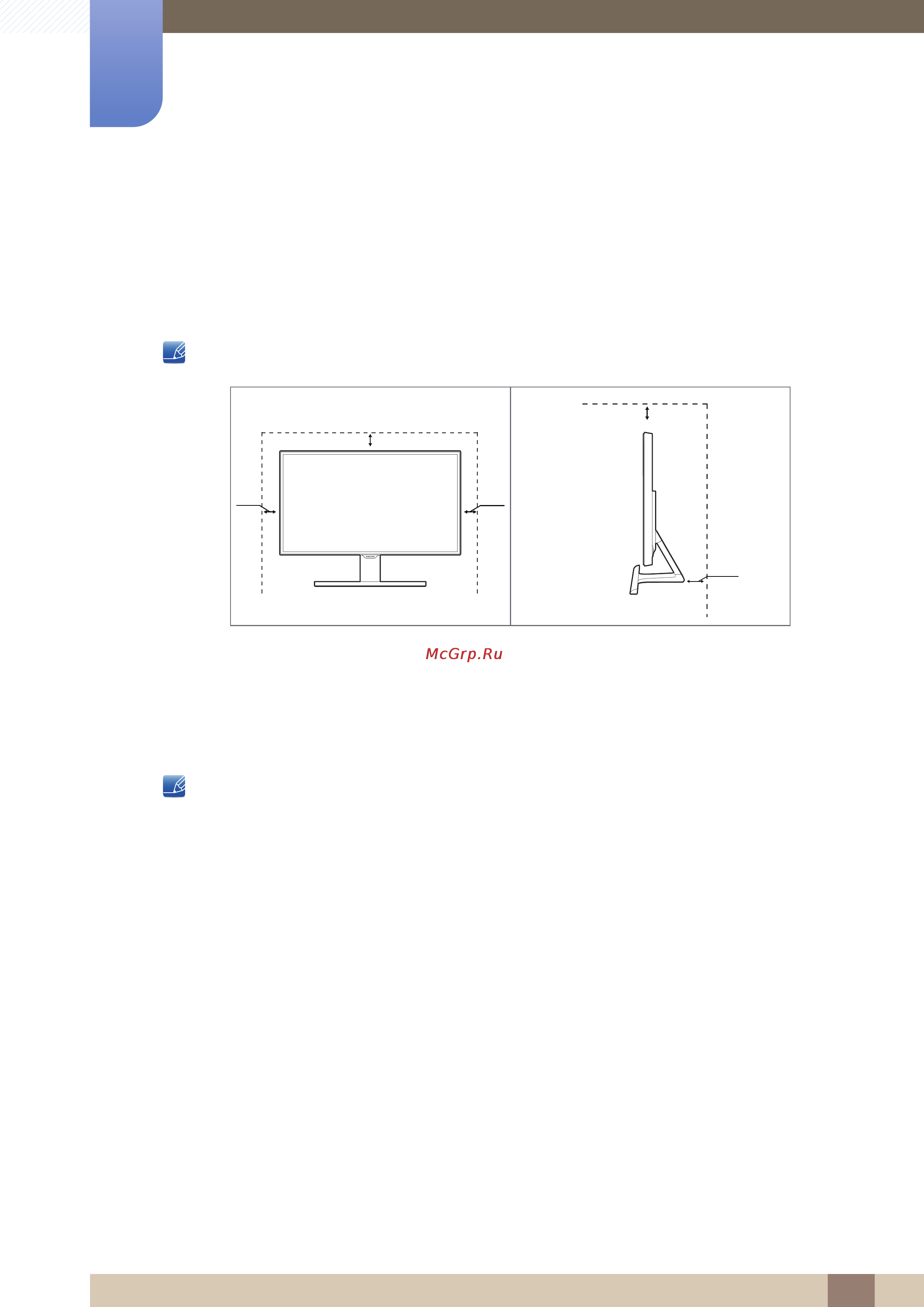 Samsung s24e391hl [9/98] Securing the installation space