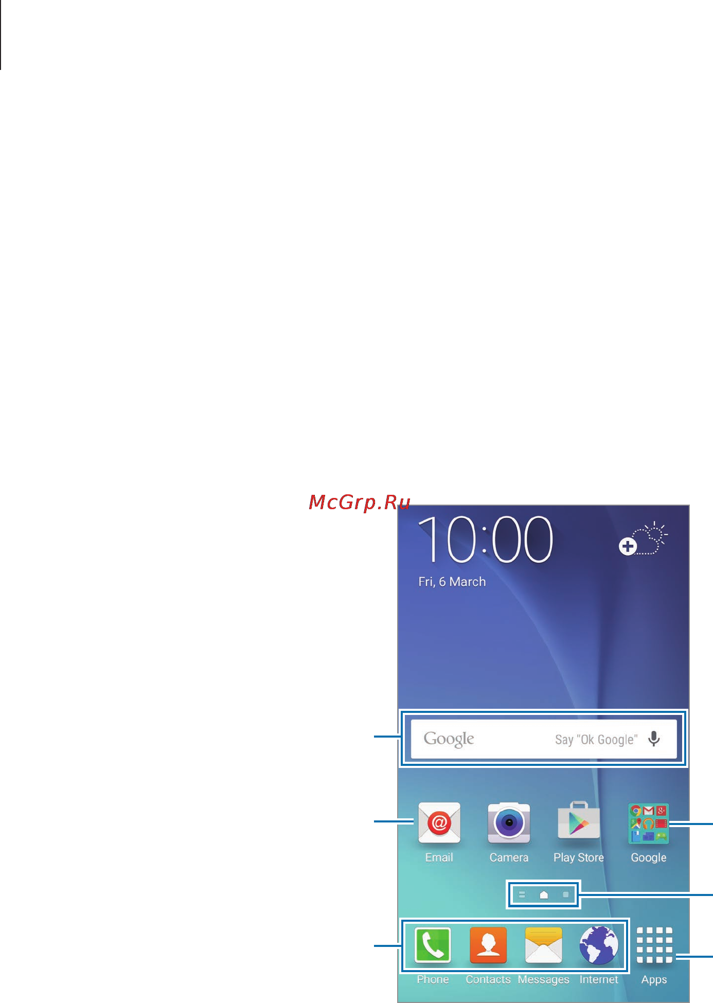 Samsung sm-g920 galaxy s6 32gb white [21/144] Home screen