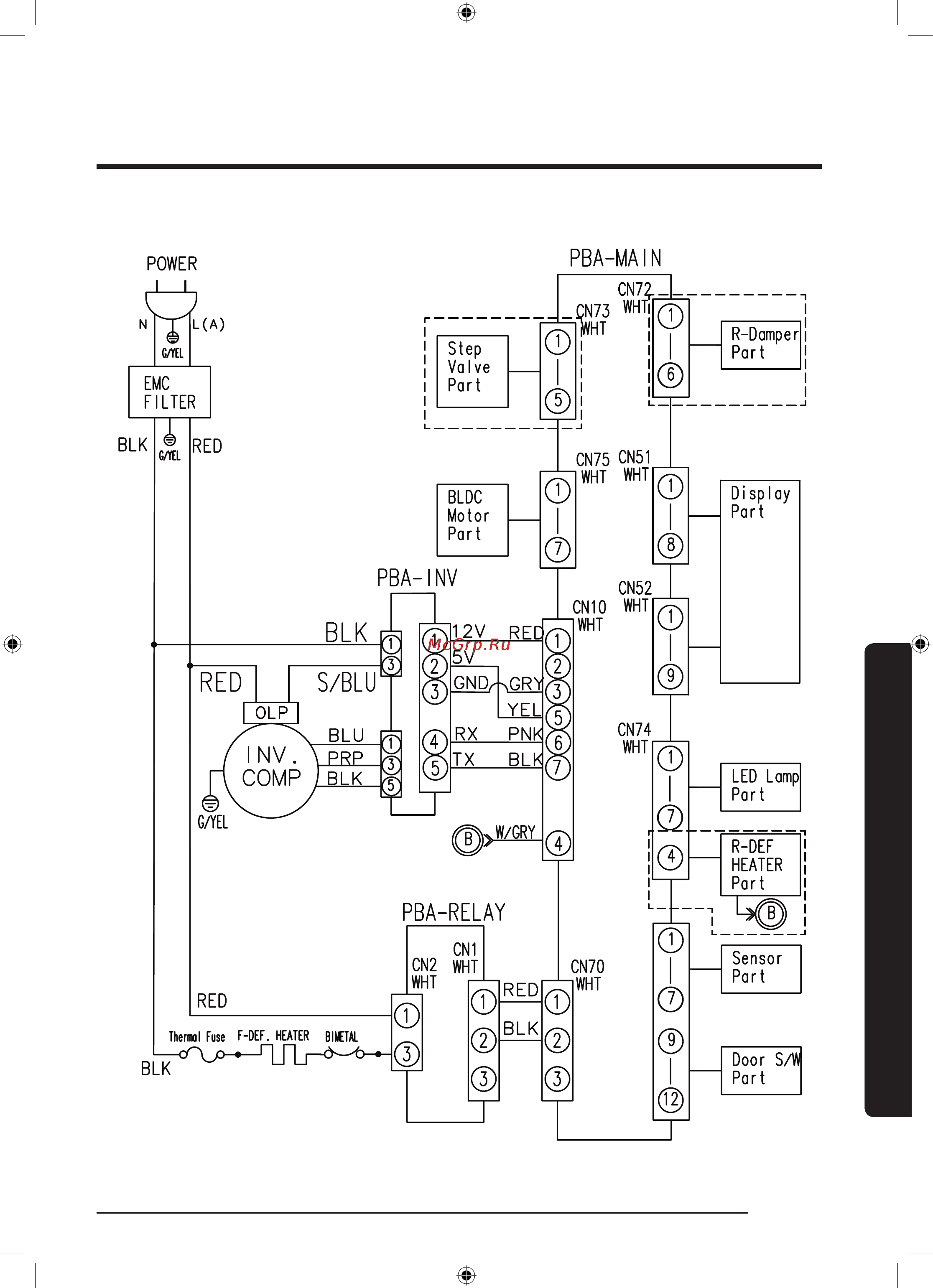 Samsung rb 38j7761sa [61/140] Схема соединений
