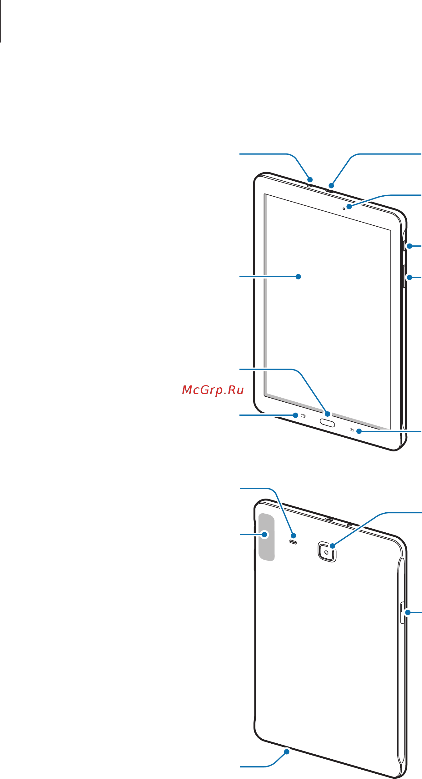 Samsung SM-T560 Galaxy Tab E (9.6, Wi-Fi) [7/83] Внешний вид устройства