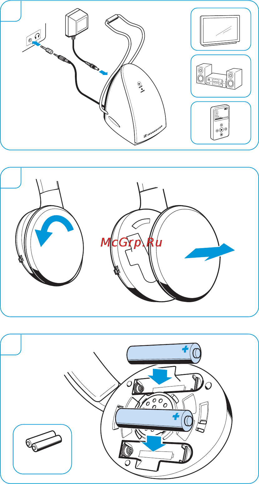 Sennheiser RS120-(8) Инструкция по эксплуатации онлайн [2/8] 164217