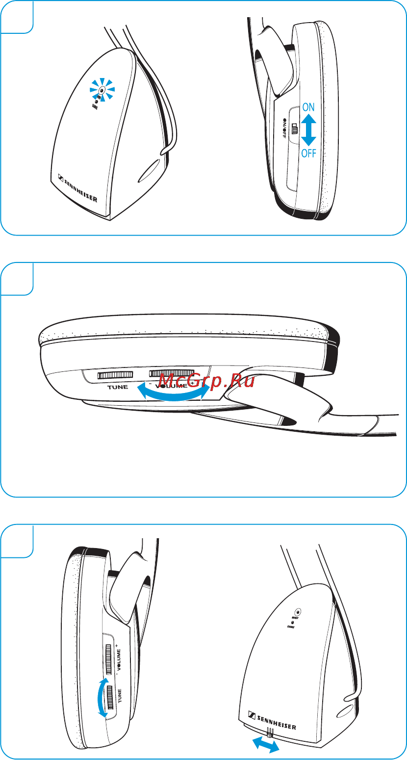 Sennheiser RS120-(8) Инструкция по эксплуатации онлайн [3/8] 164217