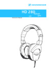 Sennheiser HD 280 Pro Инструкция по эксплуатации