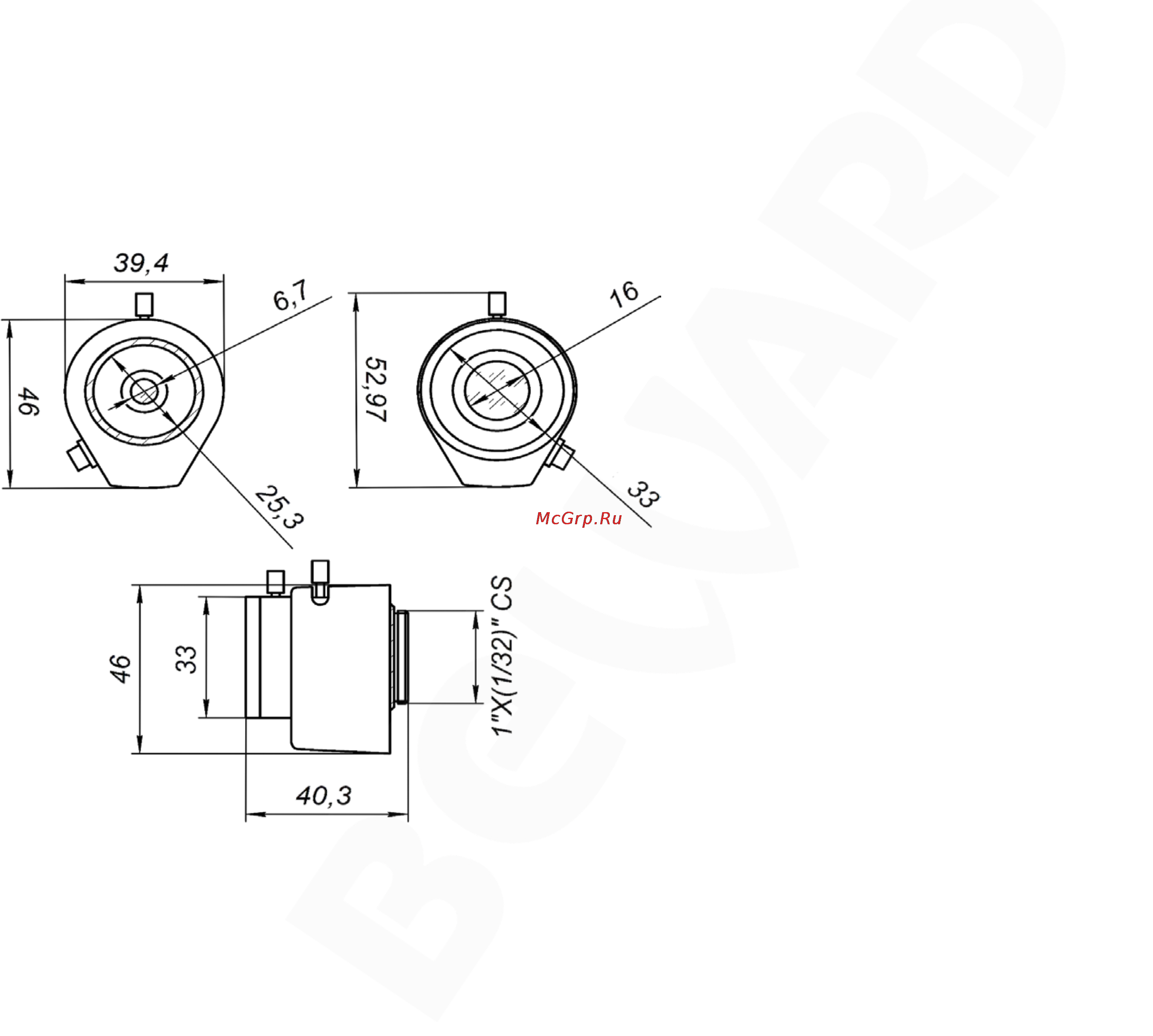 BEWARD BM02810AIR [2/2] Габаритный чертеж
