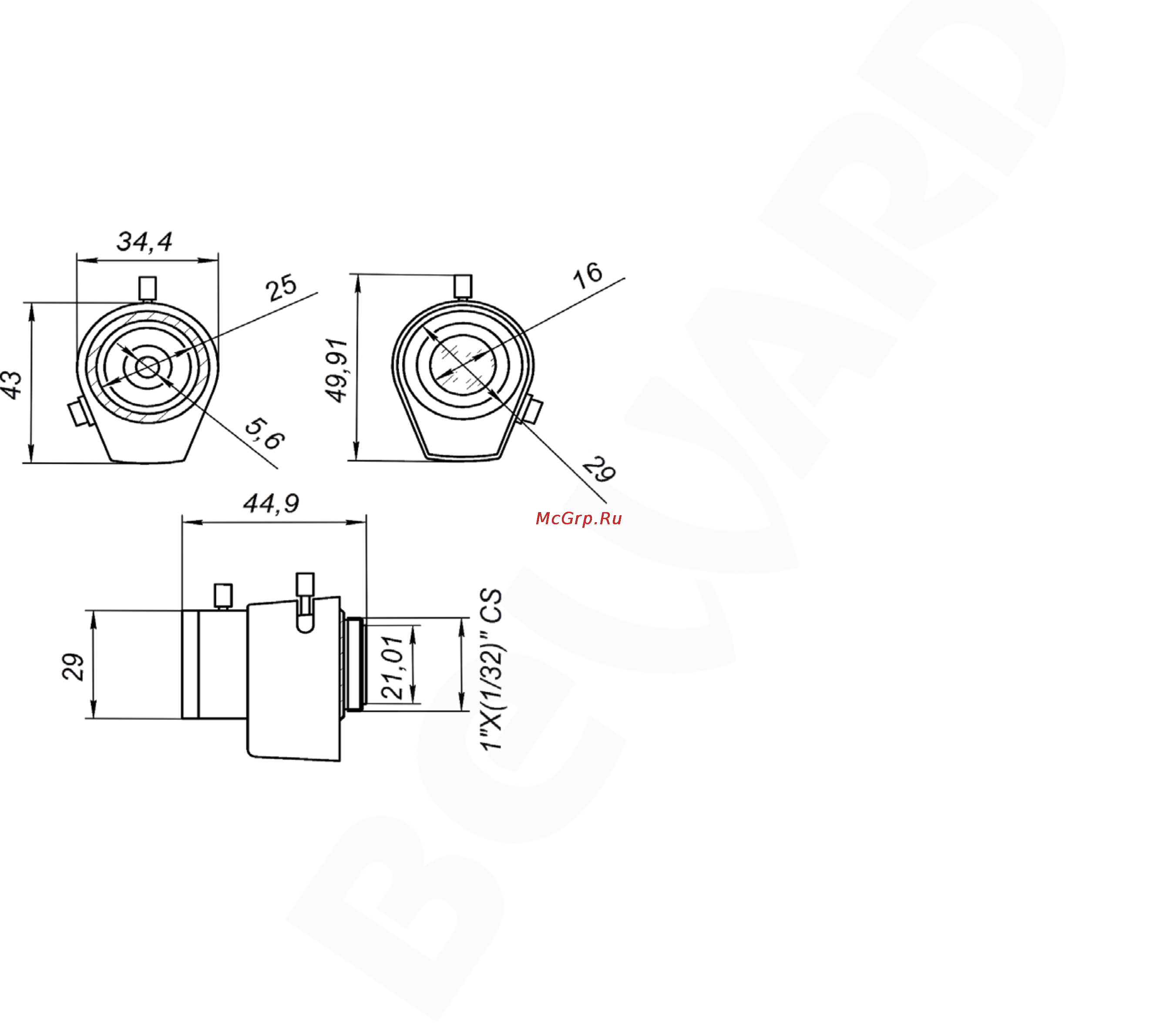 BEWARD BR0722AIR2 [2/2] Габаритный чертеж