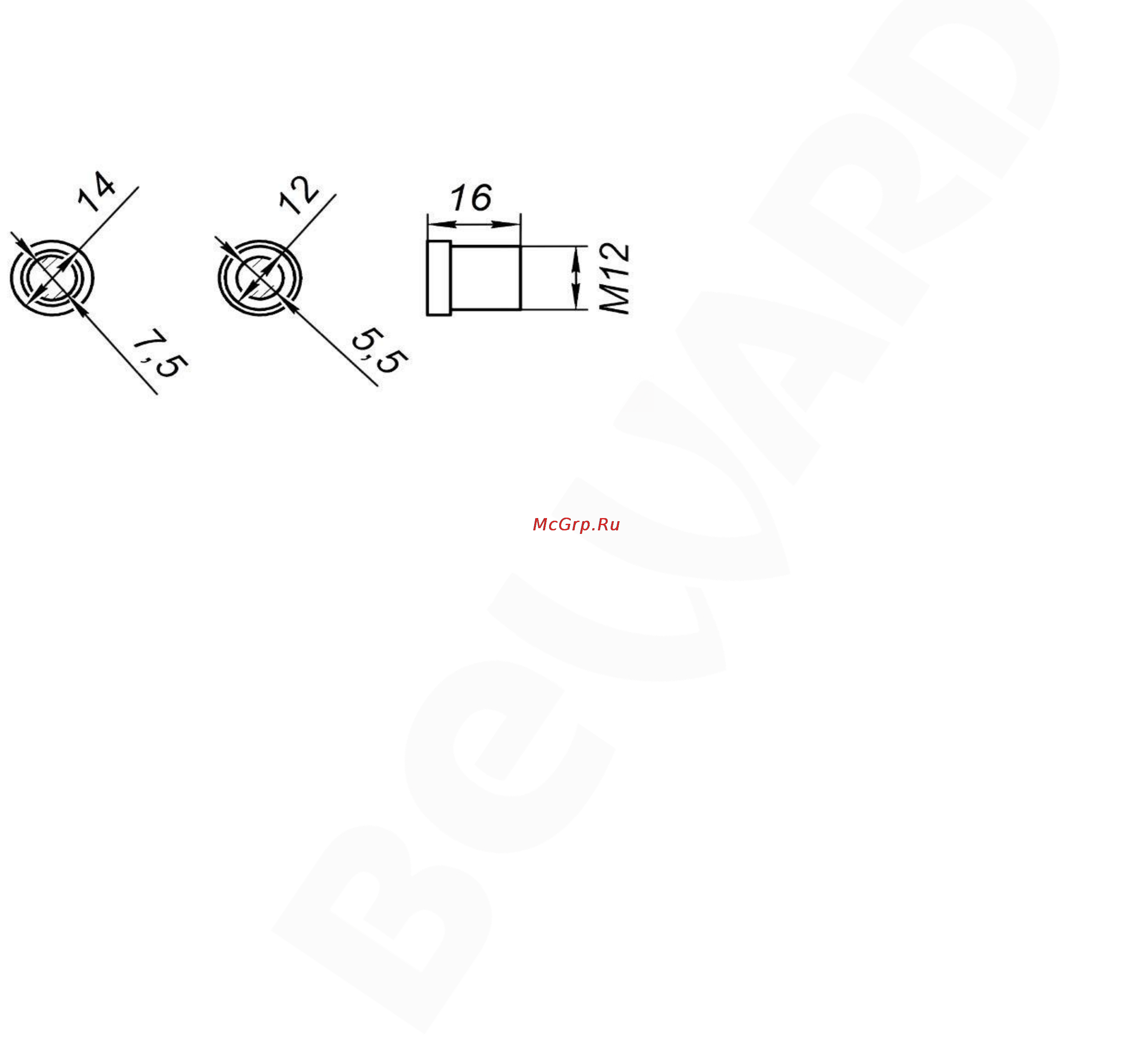 BEWARD BL12018B-IR [2/2] Габаритный чертеж
