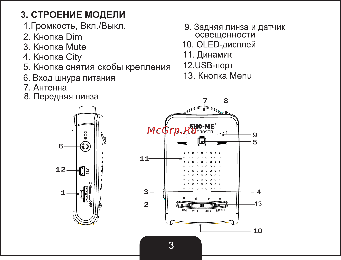 Sho-Me g900 str white [4/33] Страница 4