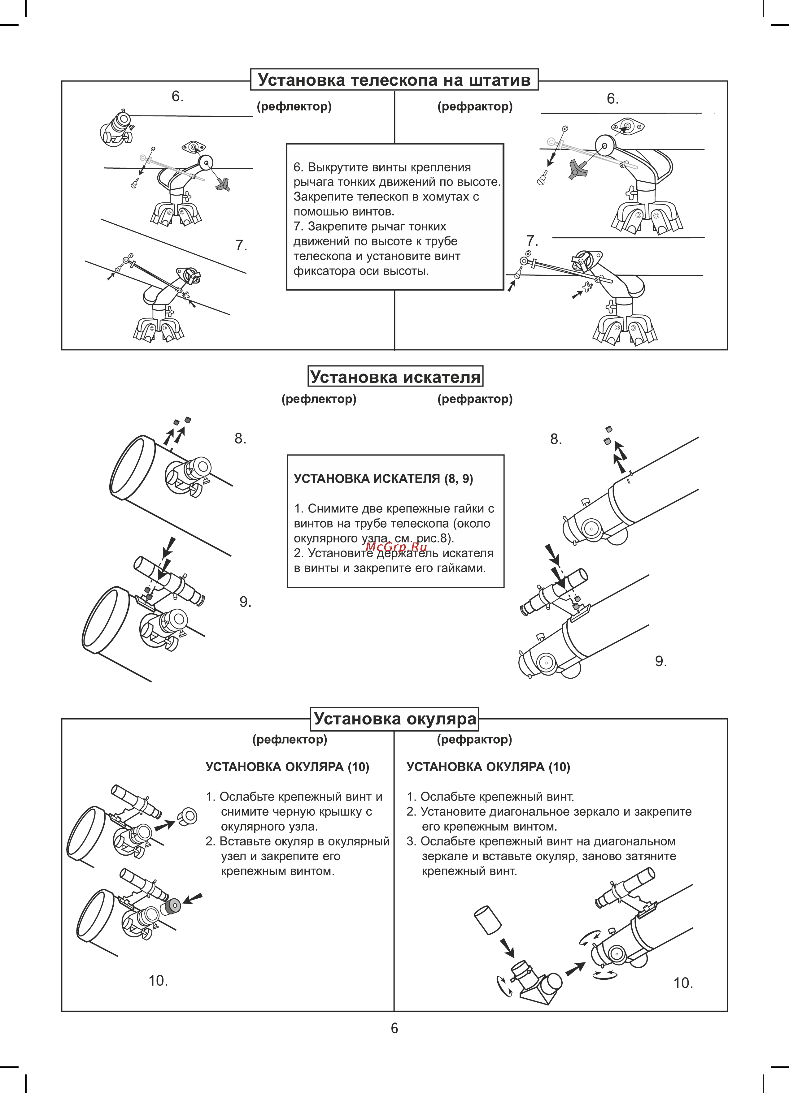Sky-Watcher AZ3 с алюминиевой треногой 68848 Инструкция по эксплуатации онлайн [6/16] 823408