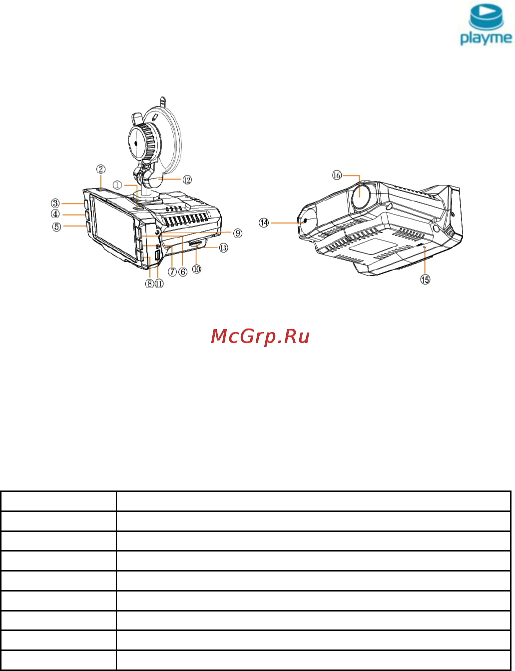 Playme P200 TETRA [5/21] Основные функции кнопок