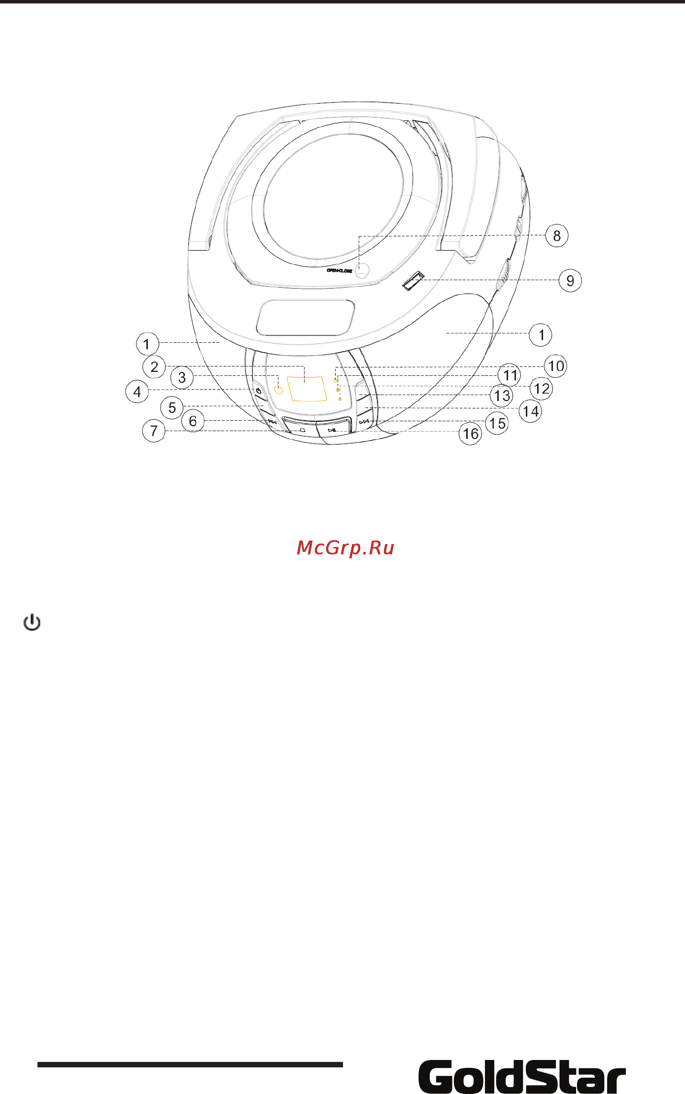 Goldstar GB-CD301U [6/18] Руководство по эксплуатации