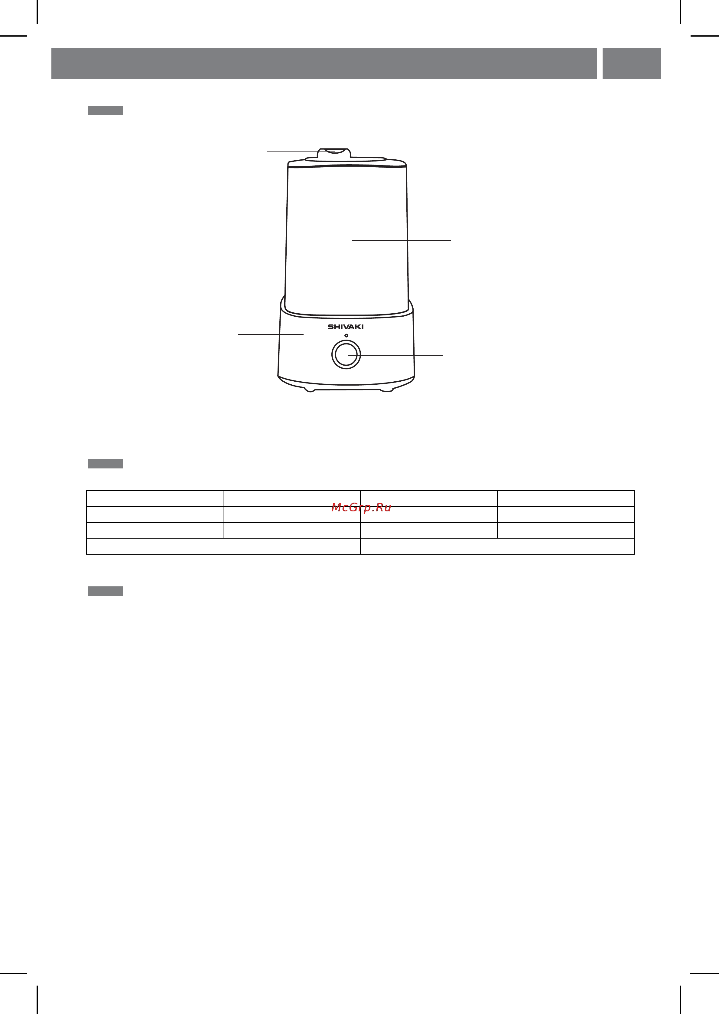 Shivaki SHHF-4021W [4/11] Расположение компоненто