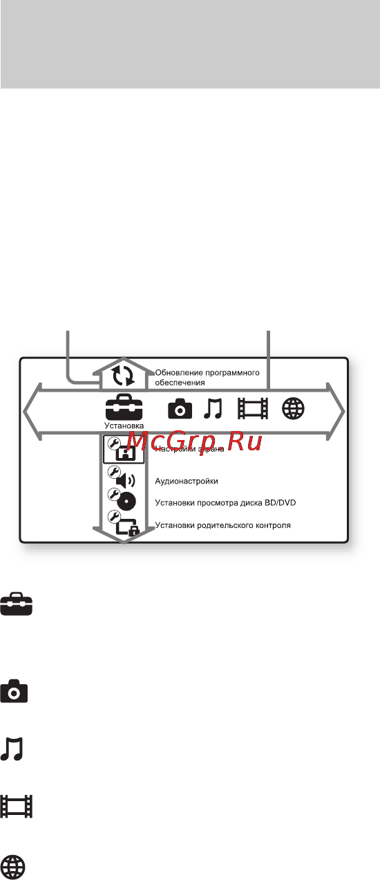 Sony bdp-s1200b [64/98] Відображення головного меню