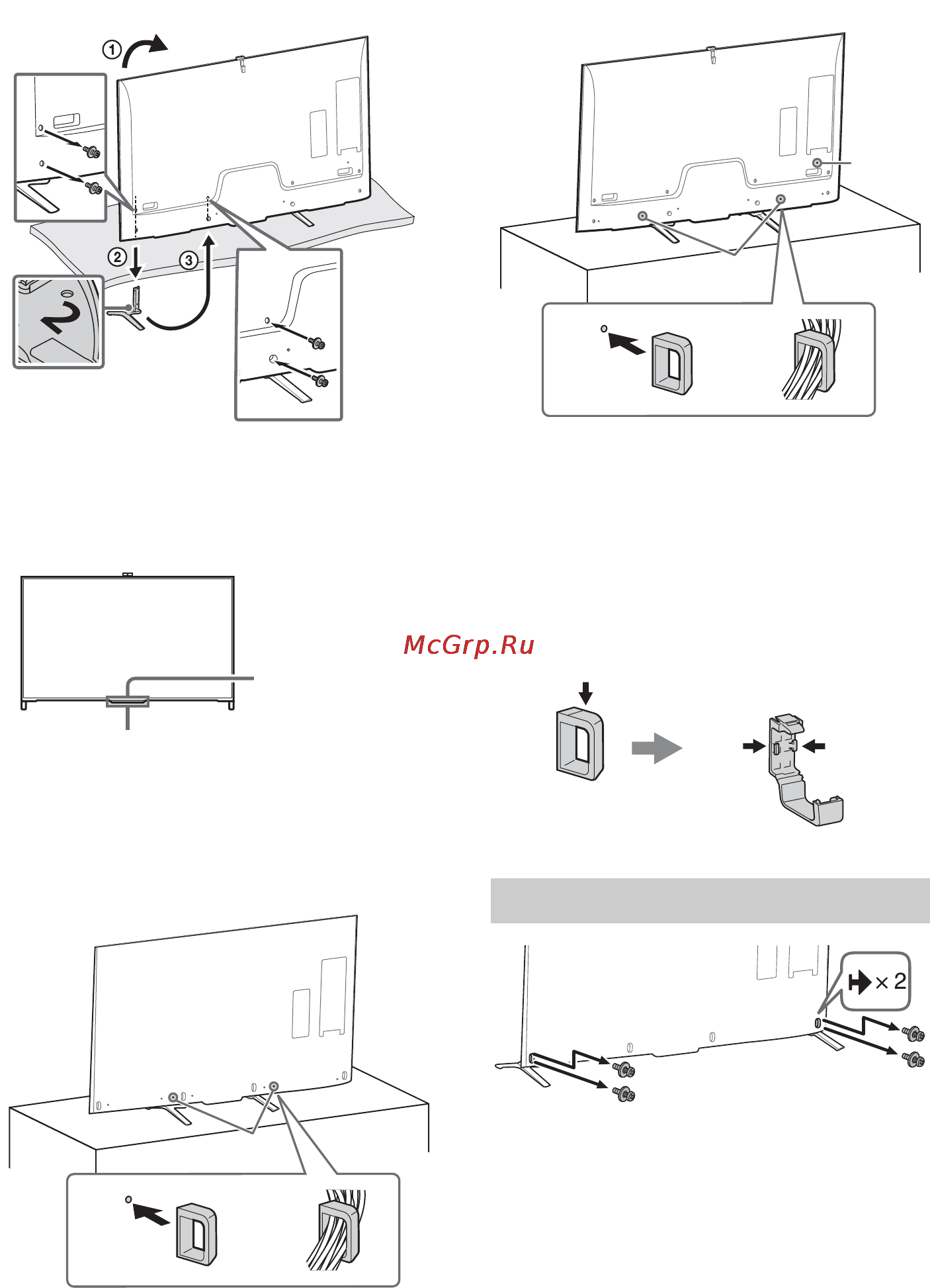 Sony bravia kd-79x9005b [248/428] Odpojení stolního stojanu od televizoru