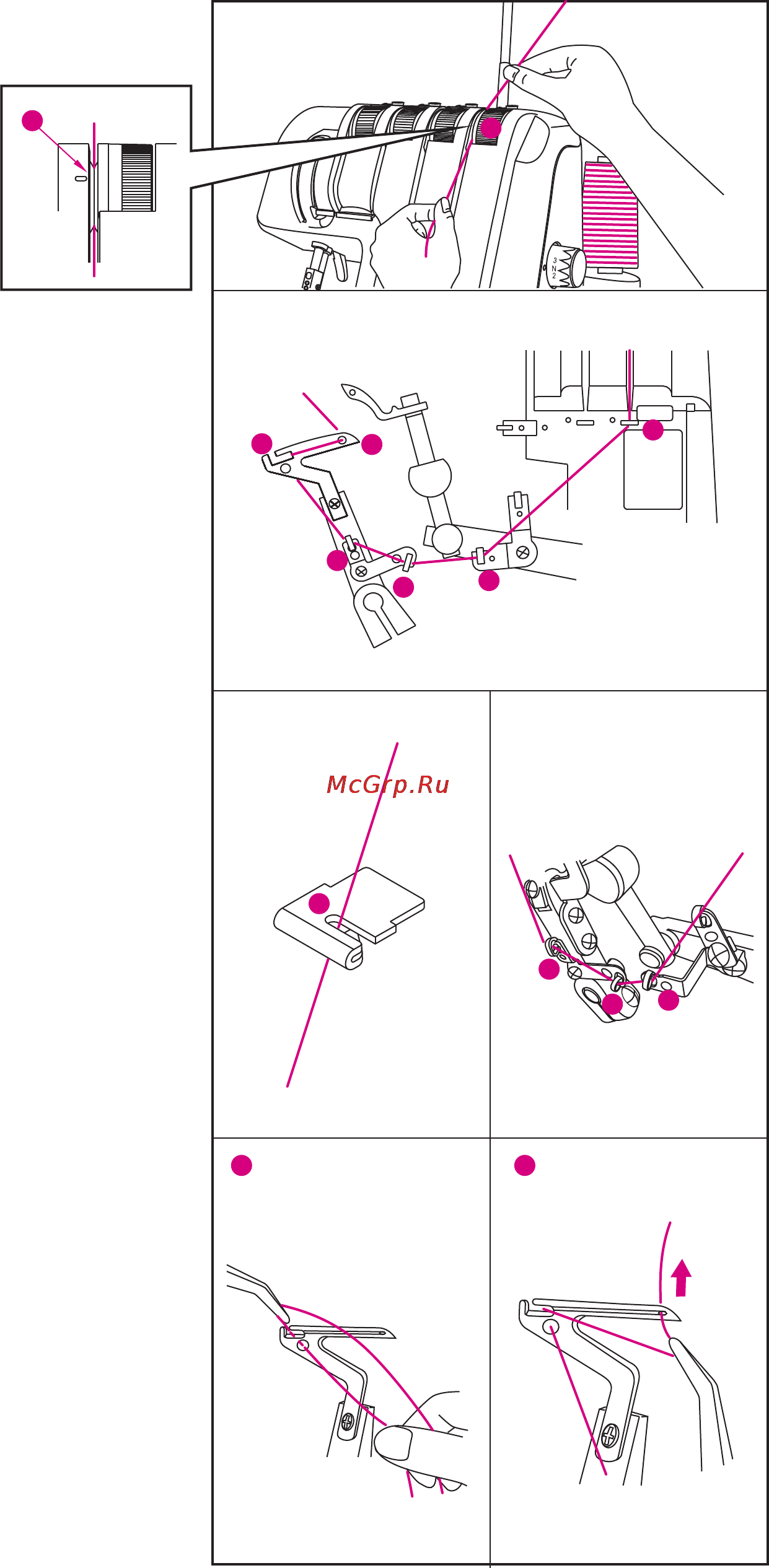 Merrylock 0055 Инструкция по эксплуатации онлайн [14/34] 165398