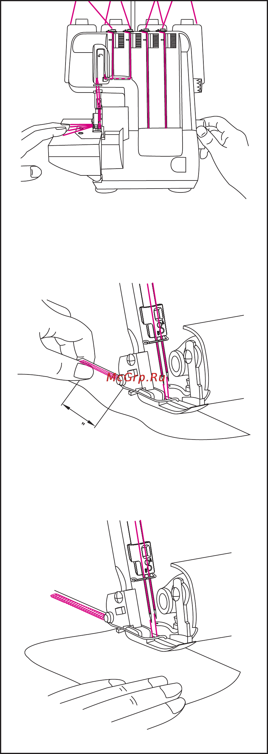 Merrylock 0055 [22/34] Обазование епочки иток робное итье ц н и п ш