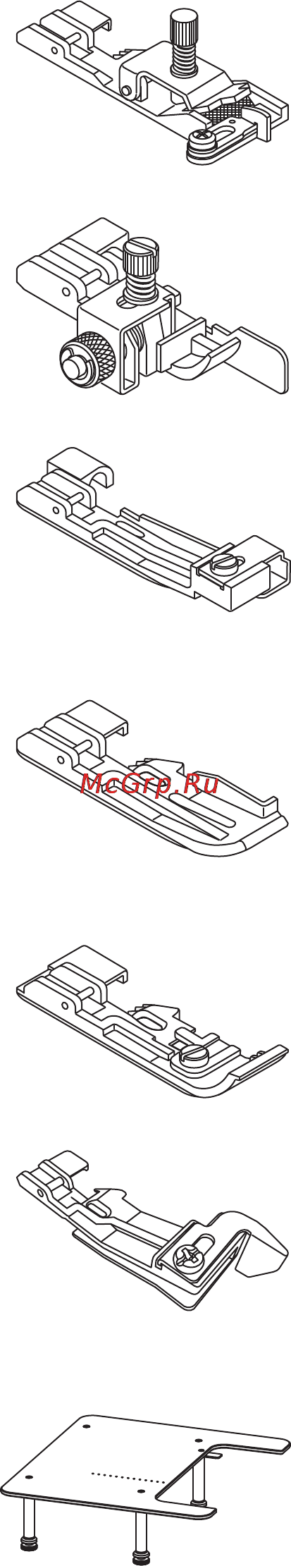 Merrylock 065 [9/38] Дополнительные аксессуары
