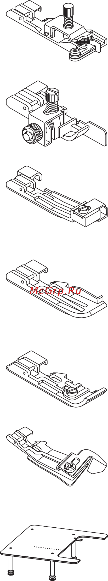 Merrylock 085A [9/39] Дополнительные аксессуары