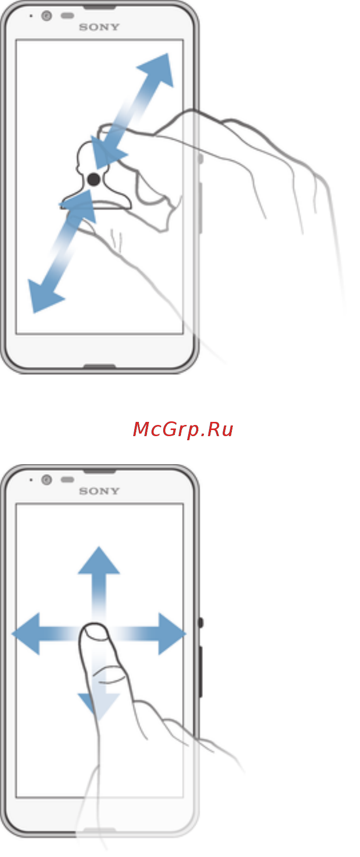 Sony Xperia E4G Dual E2033 Black [13/129] Проведение пальцем