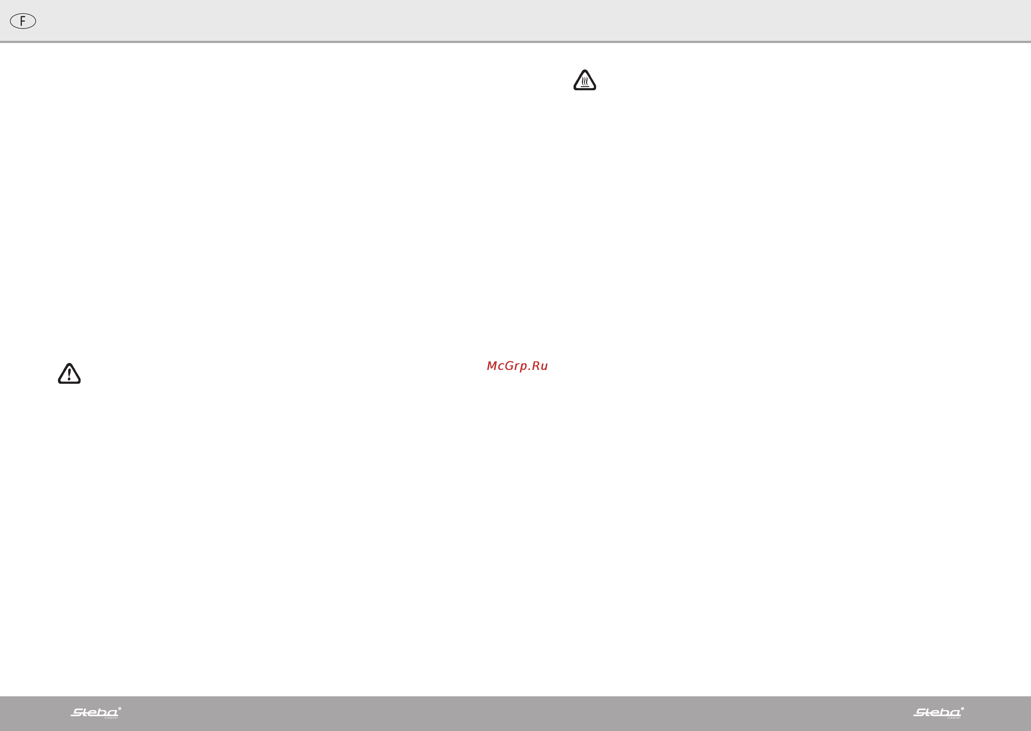 Steba wp 1 [5/10] Commande
