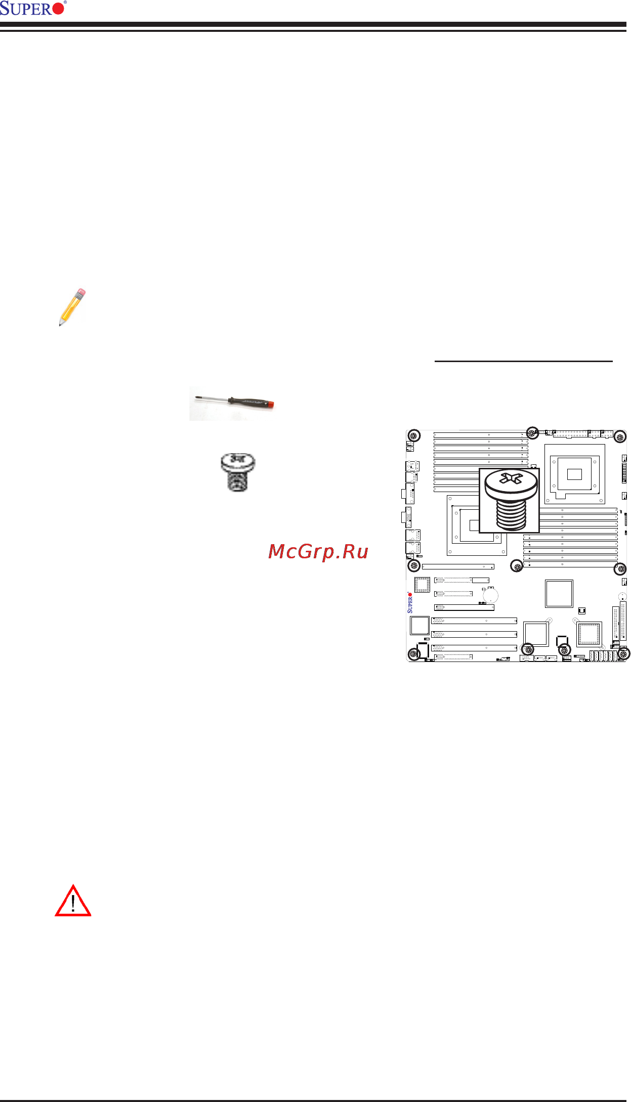 Supermicro X8DTN+ [28/99] Pan head 6 32 x 5 mm 0 97