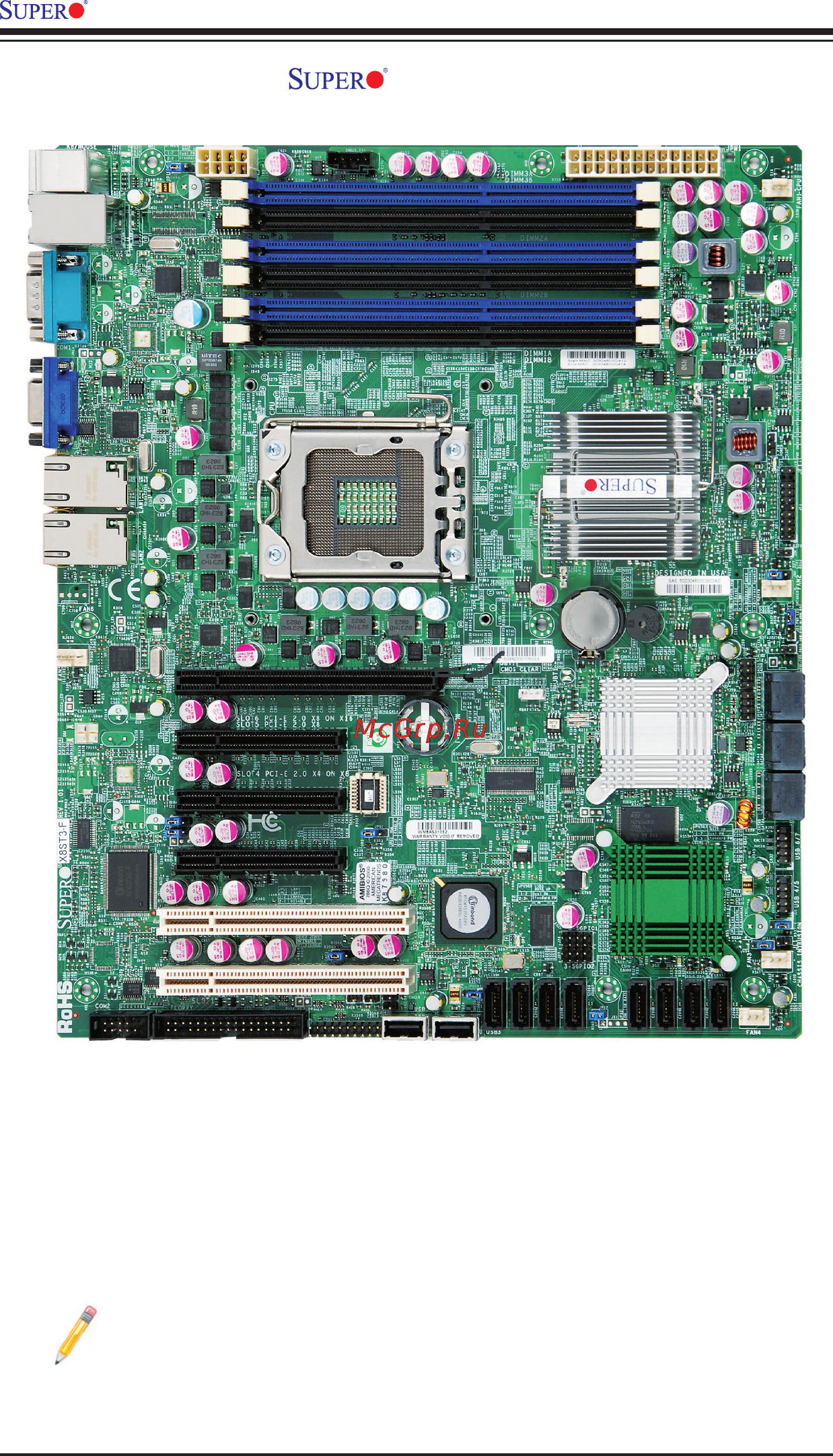 Supermicro X8ST3-F Инструкция по эксплуатации онлайн [10/105] 165669