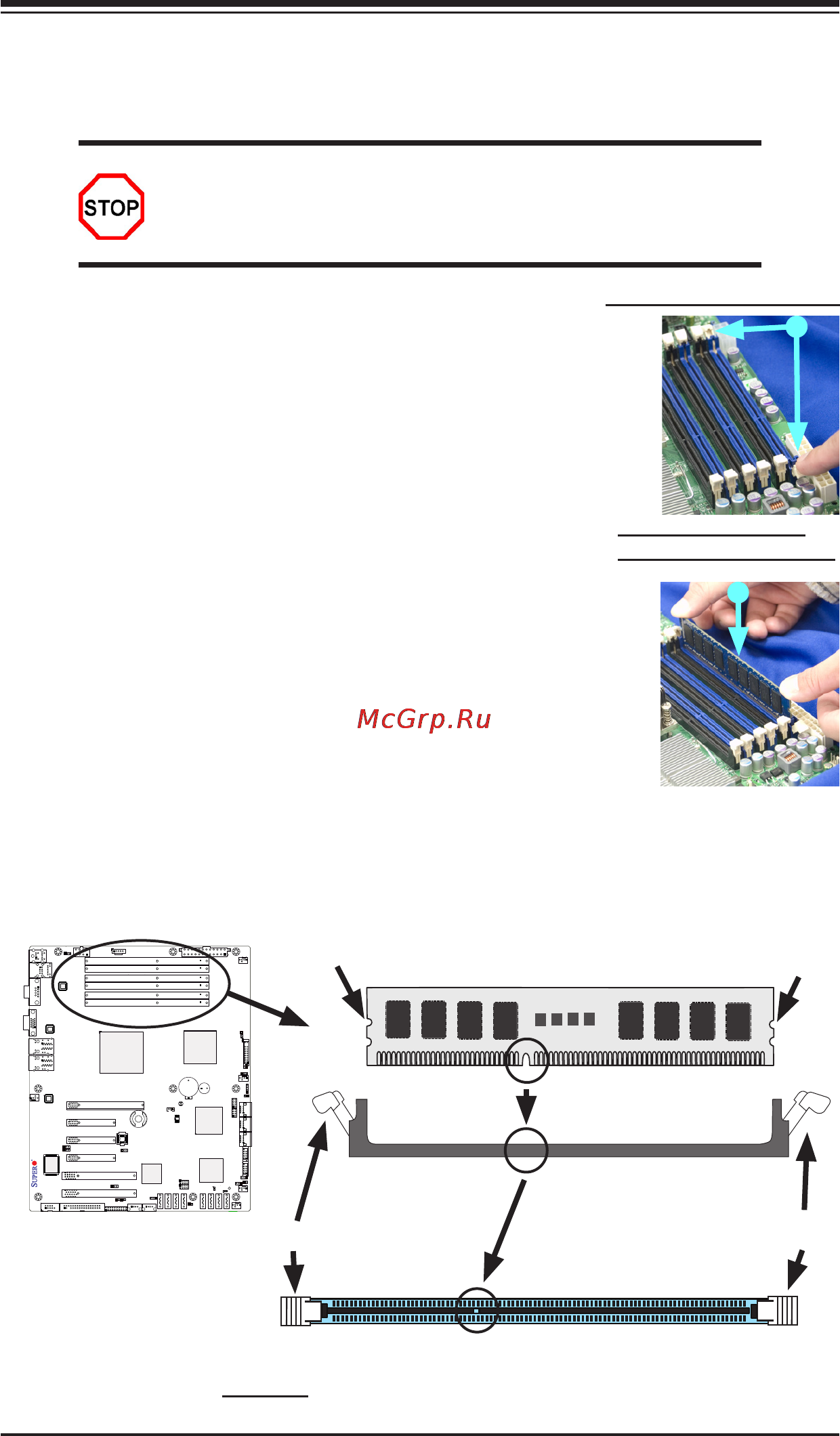 Supermicro X8ST3-F [31/105] 4 installing and removing the memory modules
