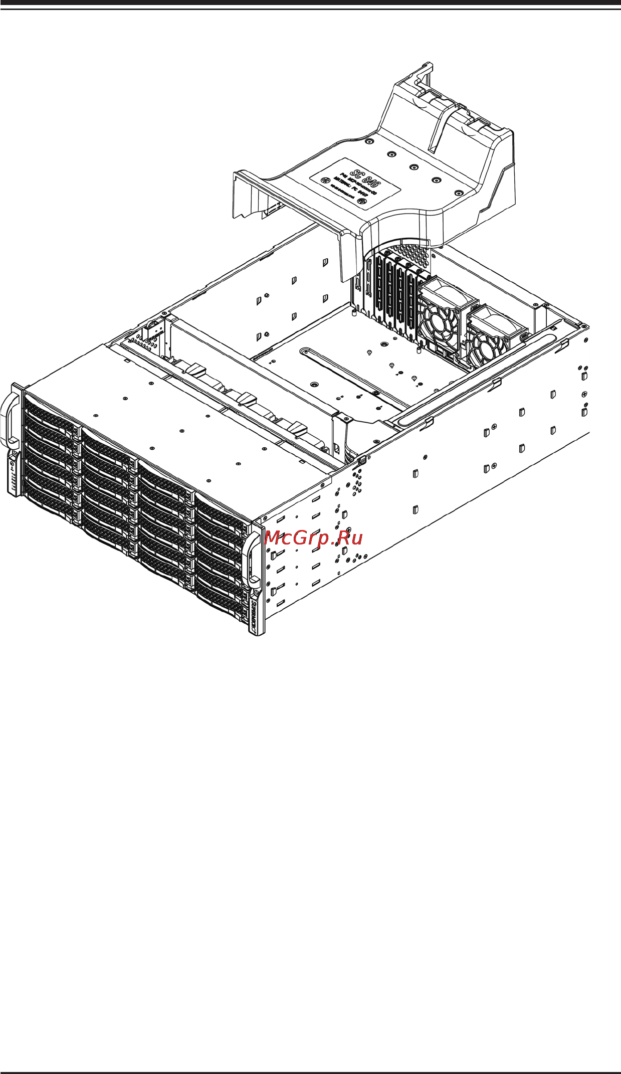 Supermicro SC846E16-R1200B [49/160] 7 installing the air shroud