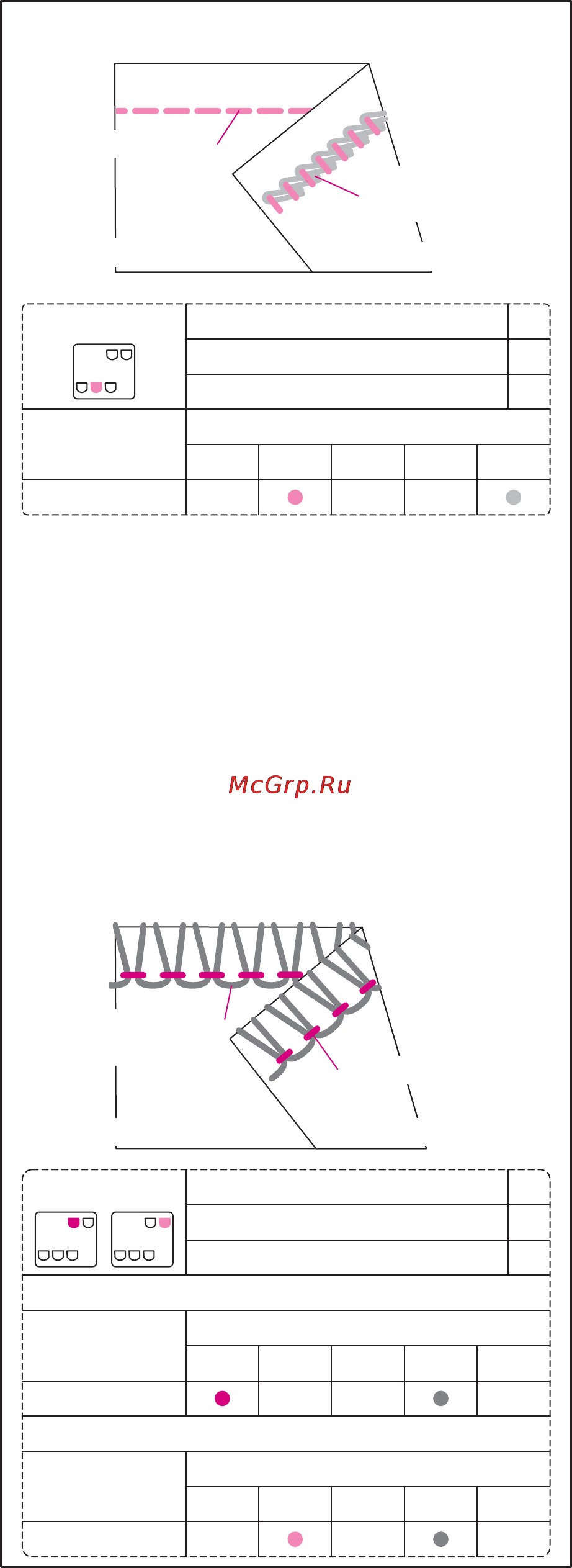 Merrylock 0115A [41/51] Рекомендуемое натяжение ниток
