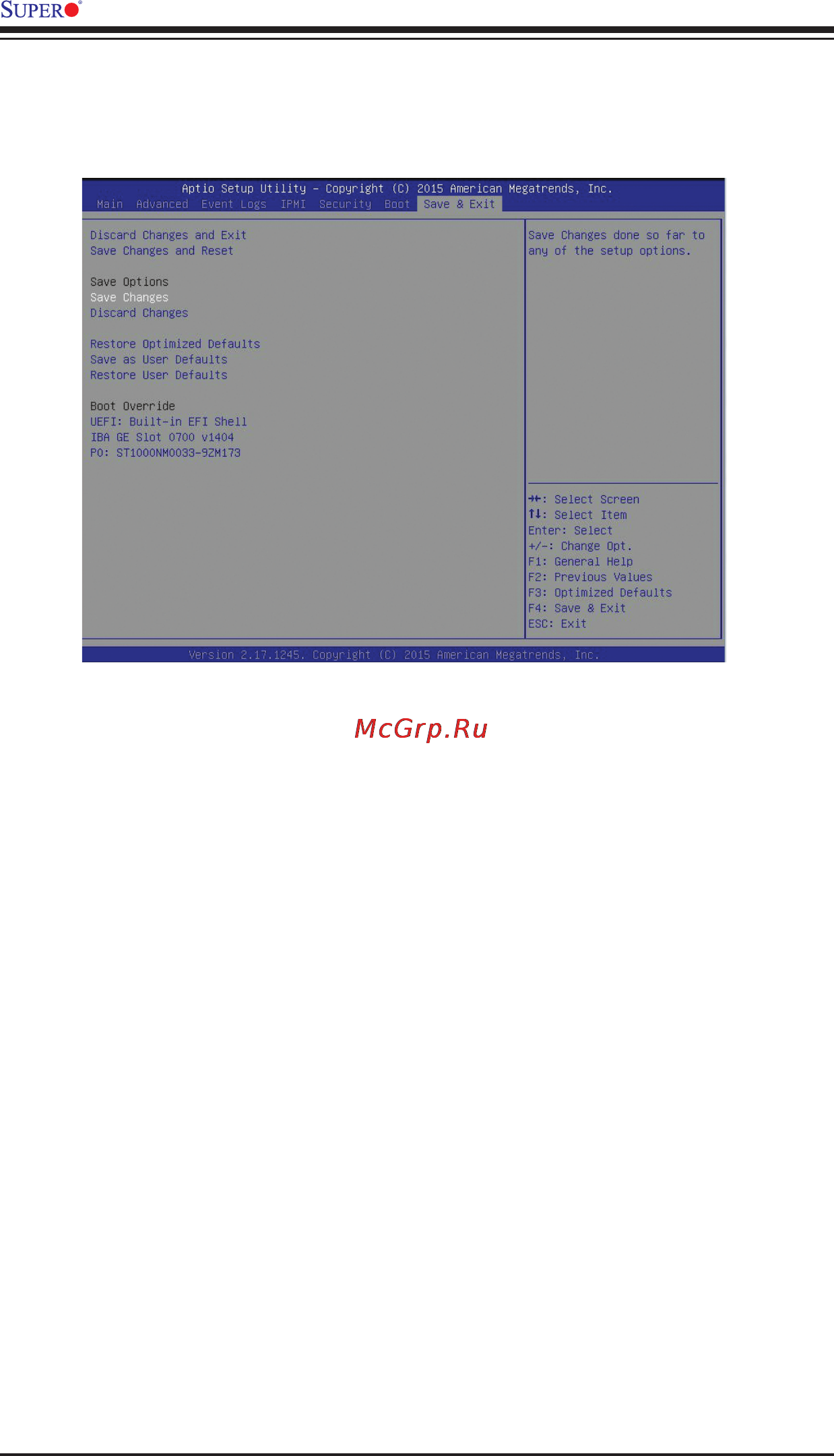 Supermicro x10drl-i-o [110/123] 8 save exit