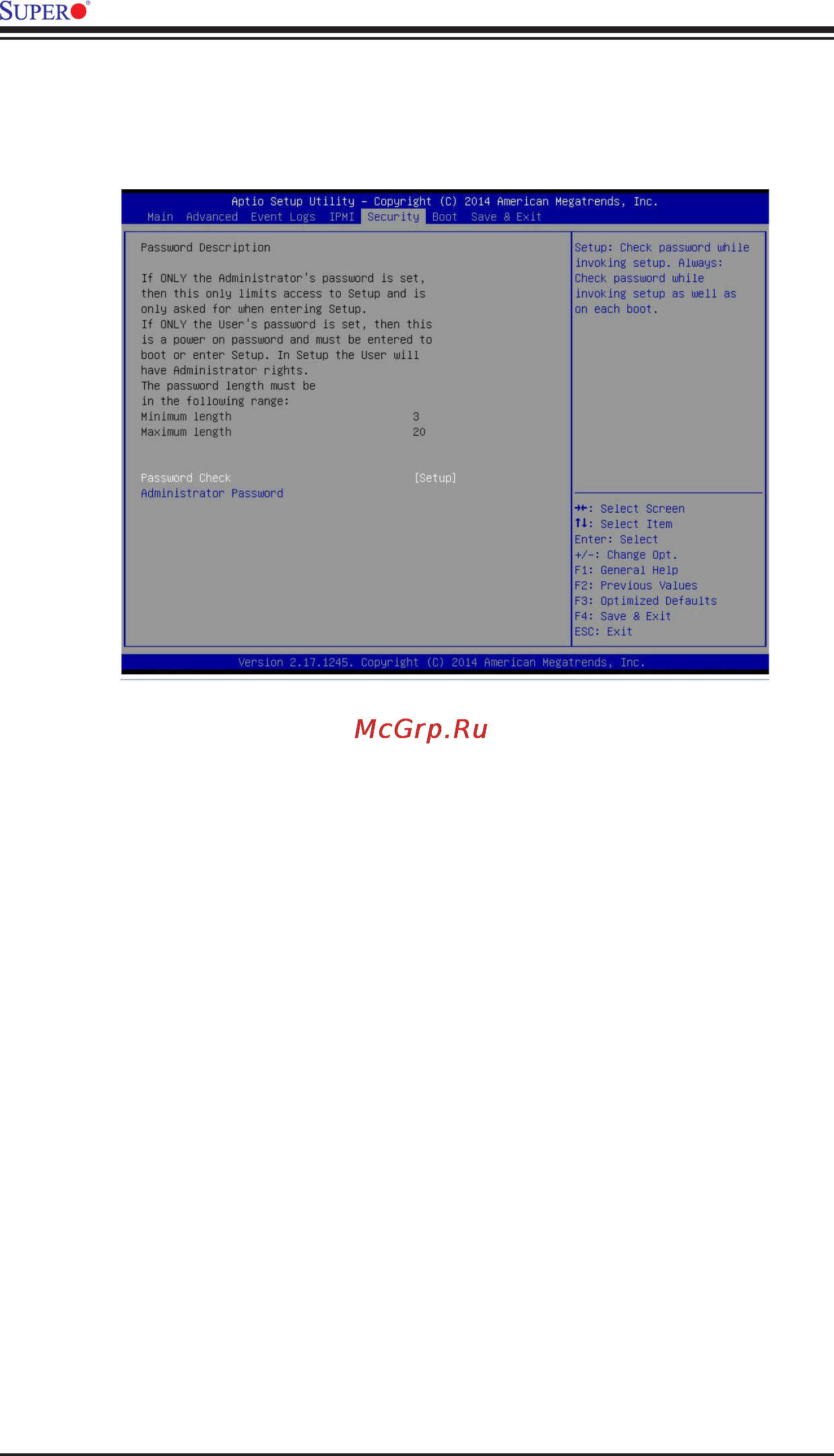 Supermicro x10dri-t4+ [108/121] 6 security settings